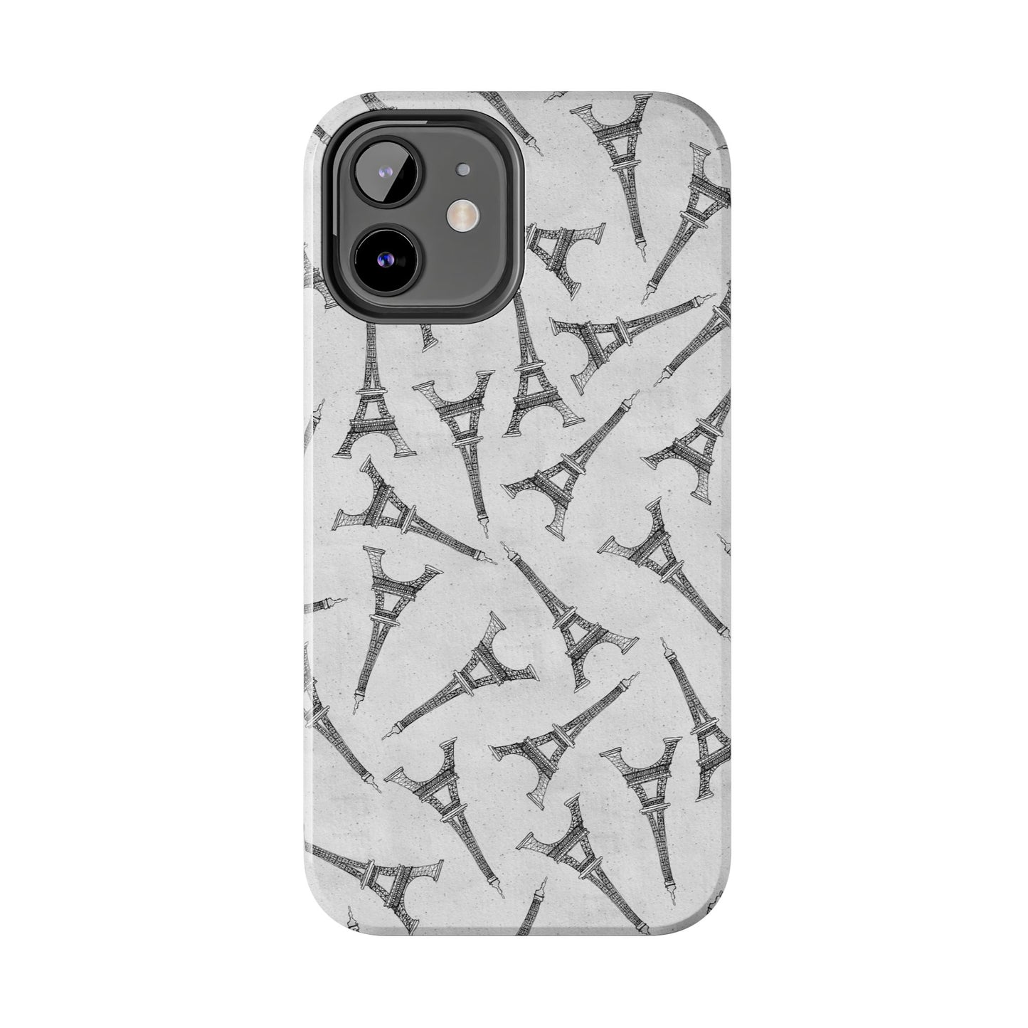 Eifelesque Silver Phone Case