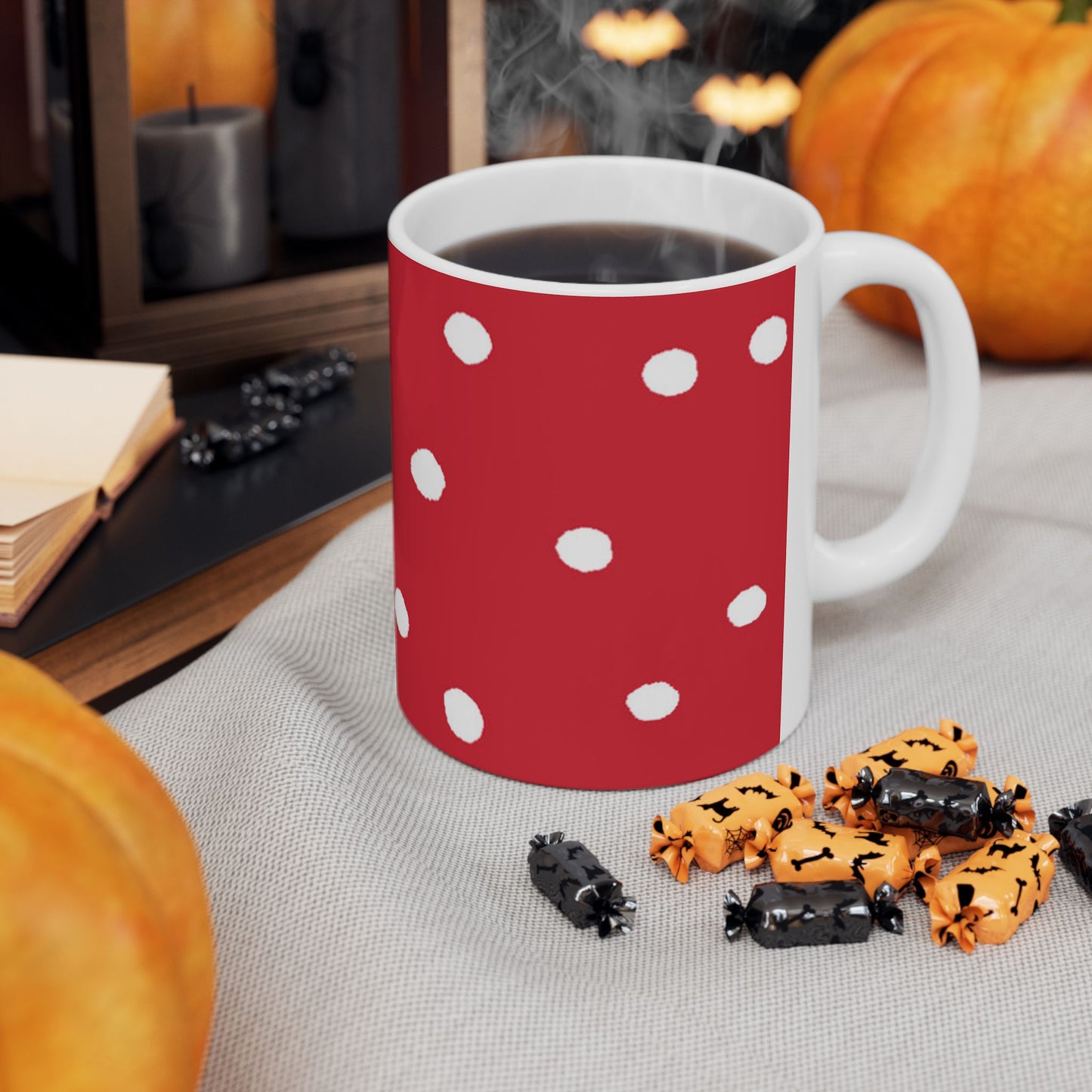Dinky Dots Red / White Cup