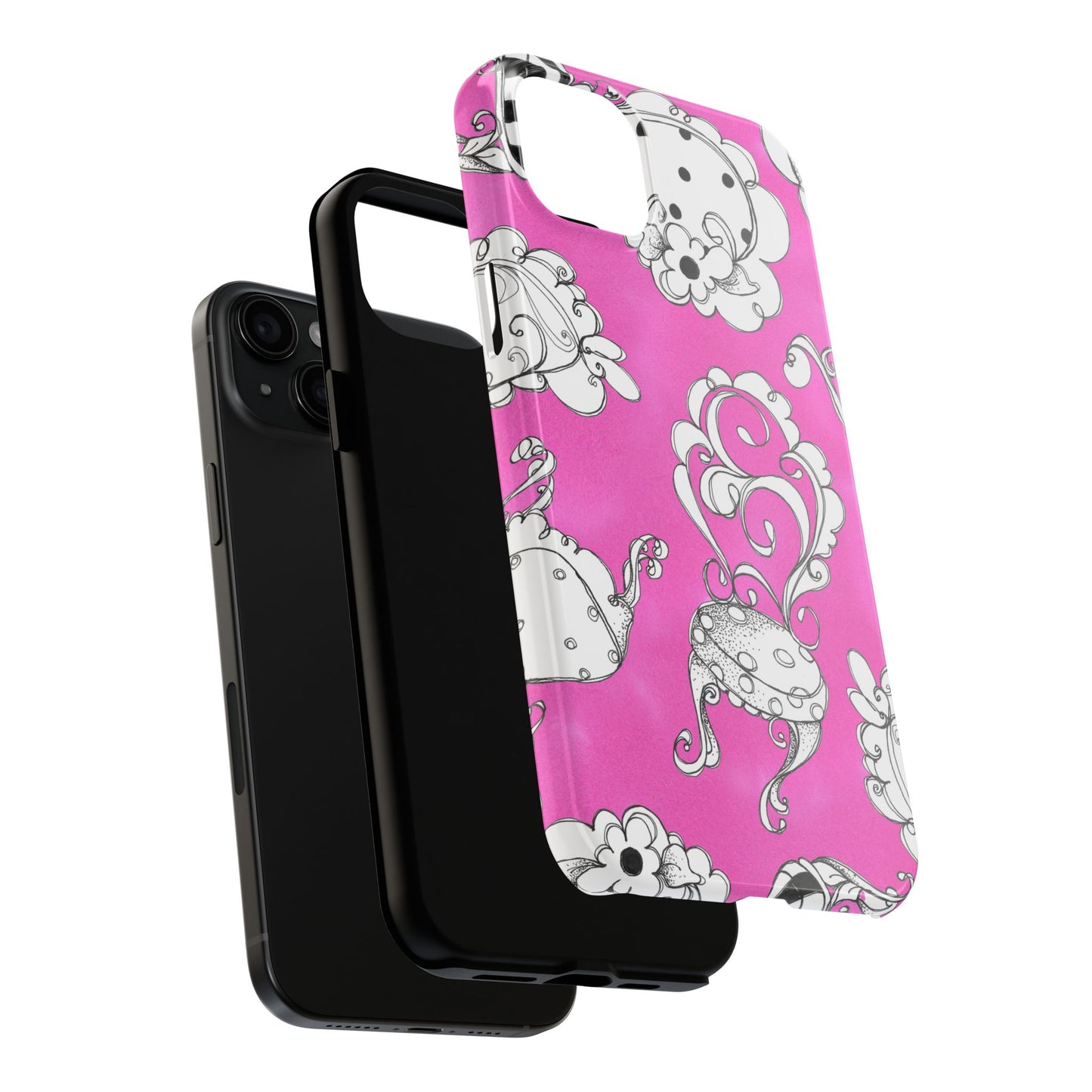 Bistro Chairs Pink Phone Case
