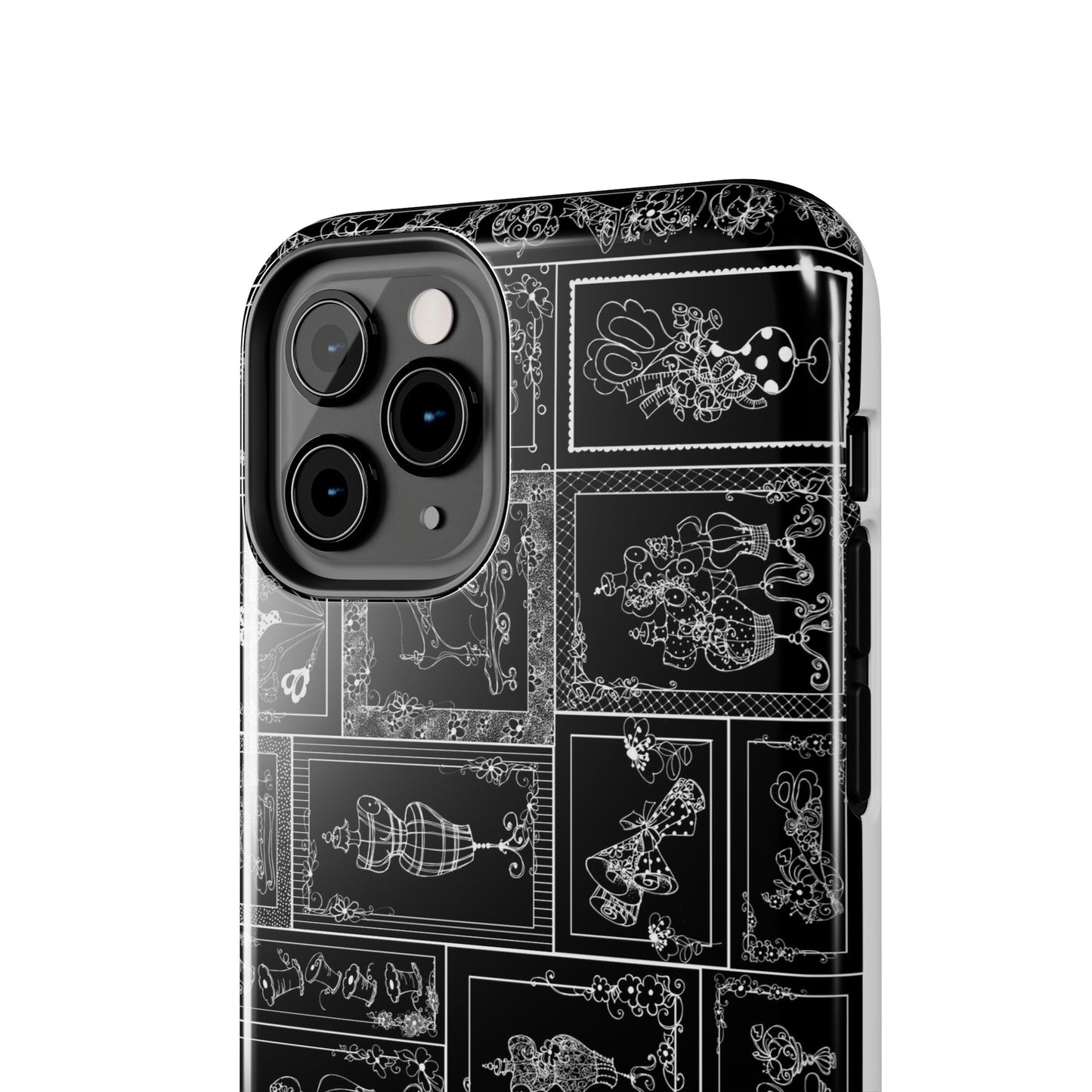 Sew Fancy Black Phone Case