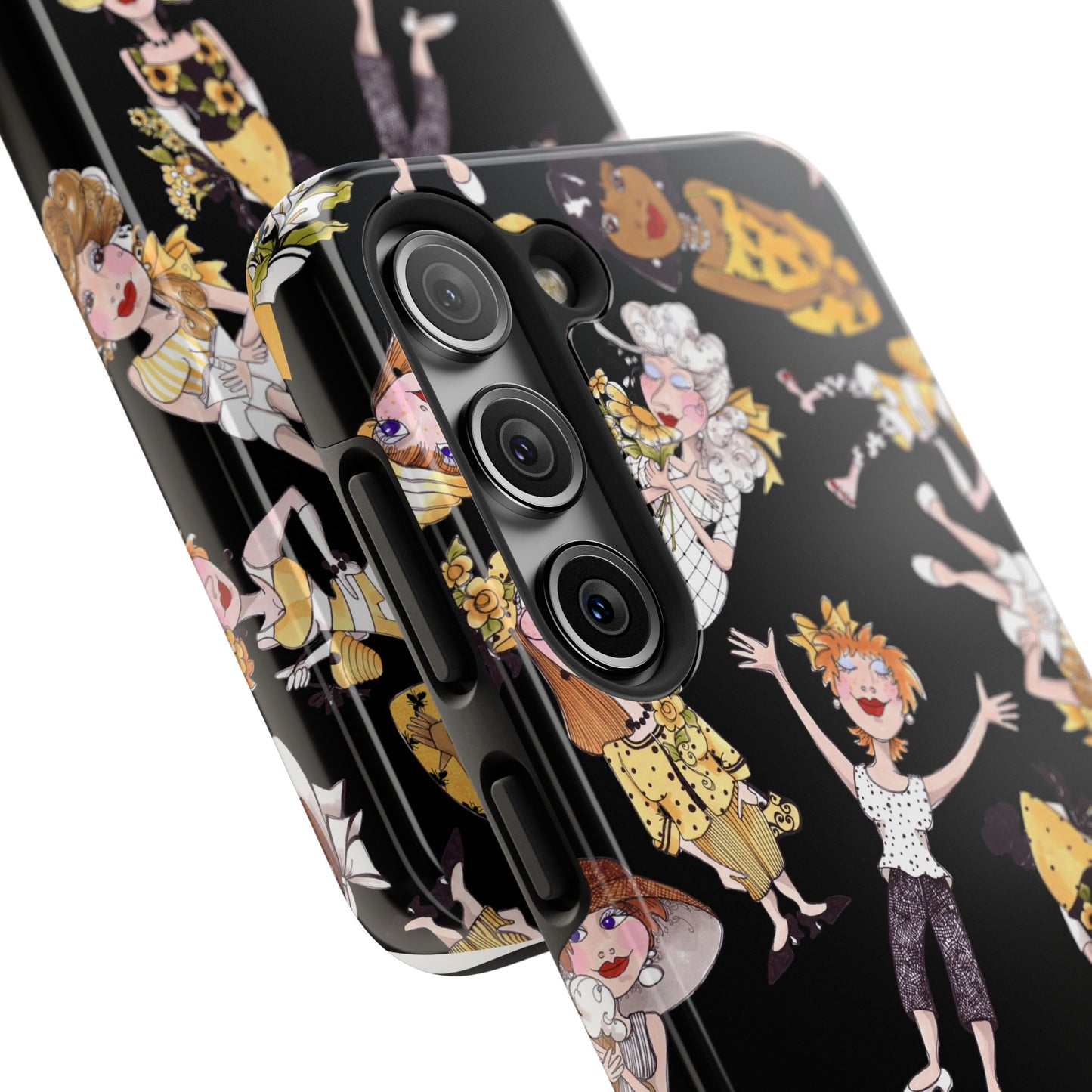 Bee Tossed Black Phone Case