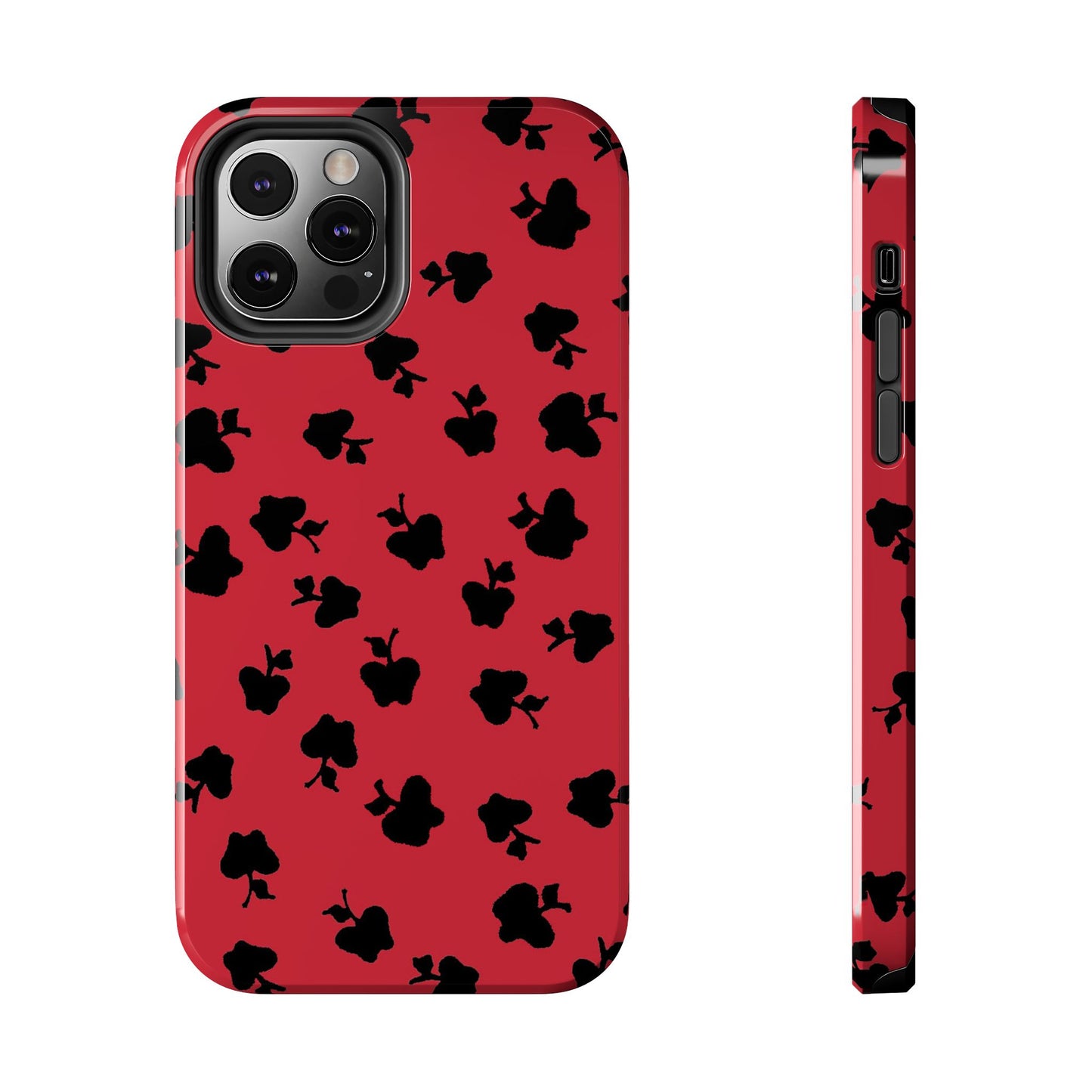 Happy Apples Red / Black Phone Case