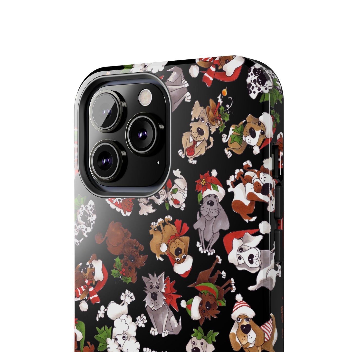 Doggie Toss Black Phone Case