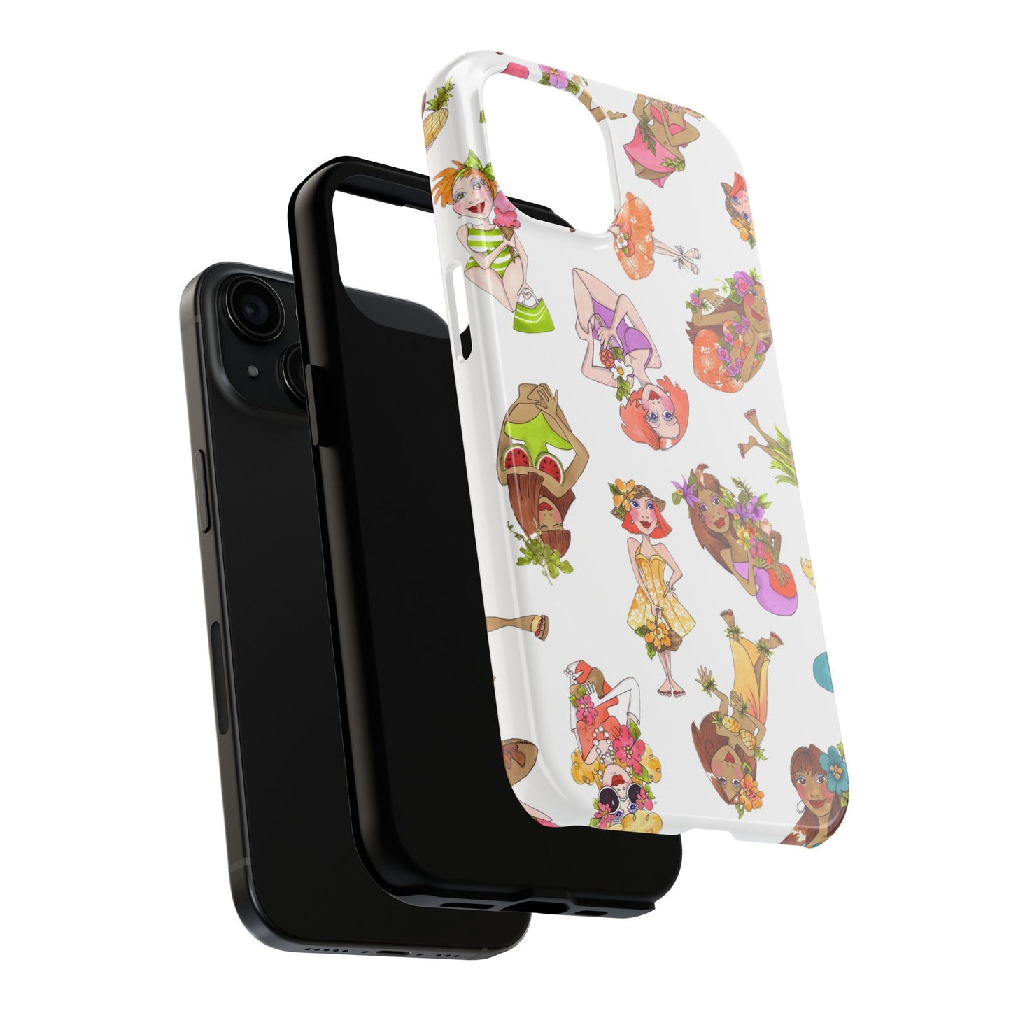 Island Toss White Phone Case