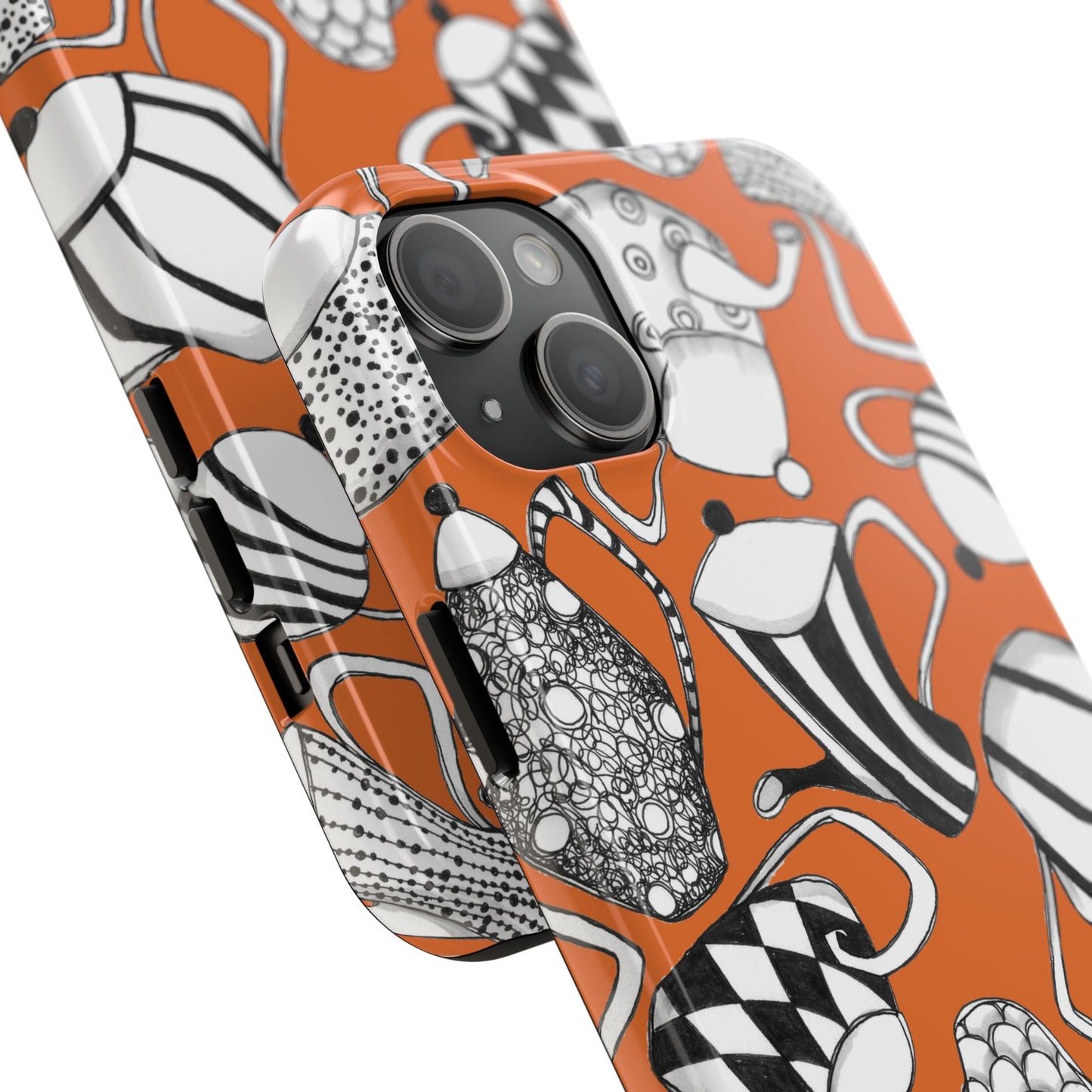 Coffee, Tea Anyone? Orange Phone Case