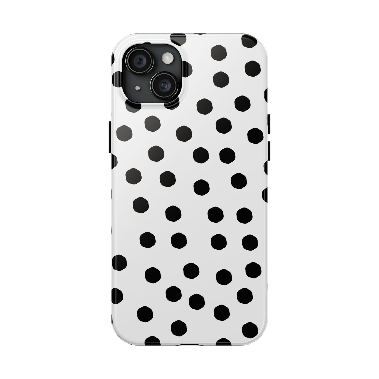 Jumbo Dots White / Black Phone Case