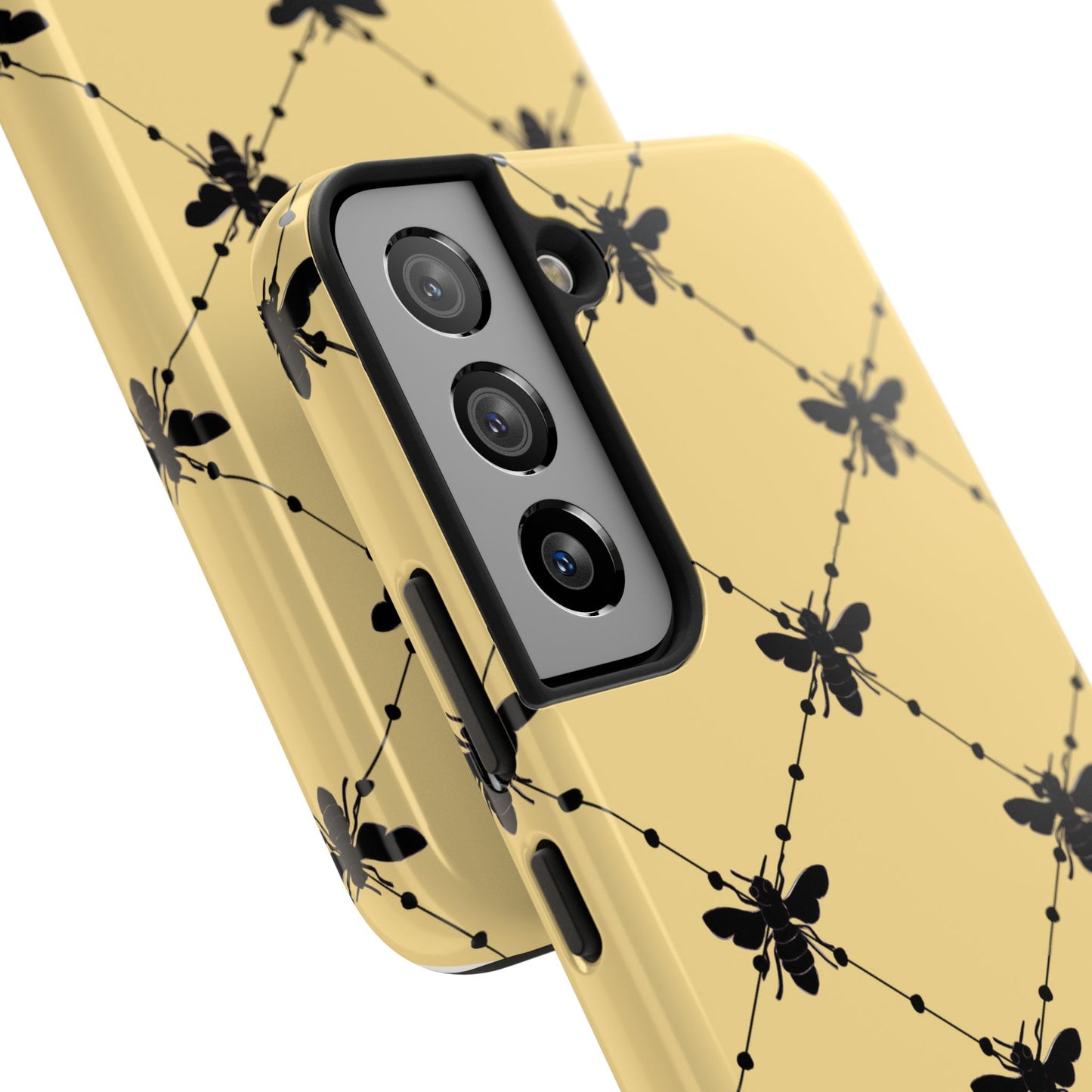 Beaded Bees Yellow Phone Case