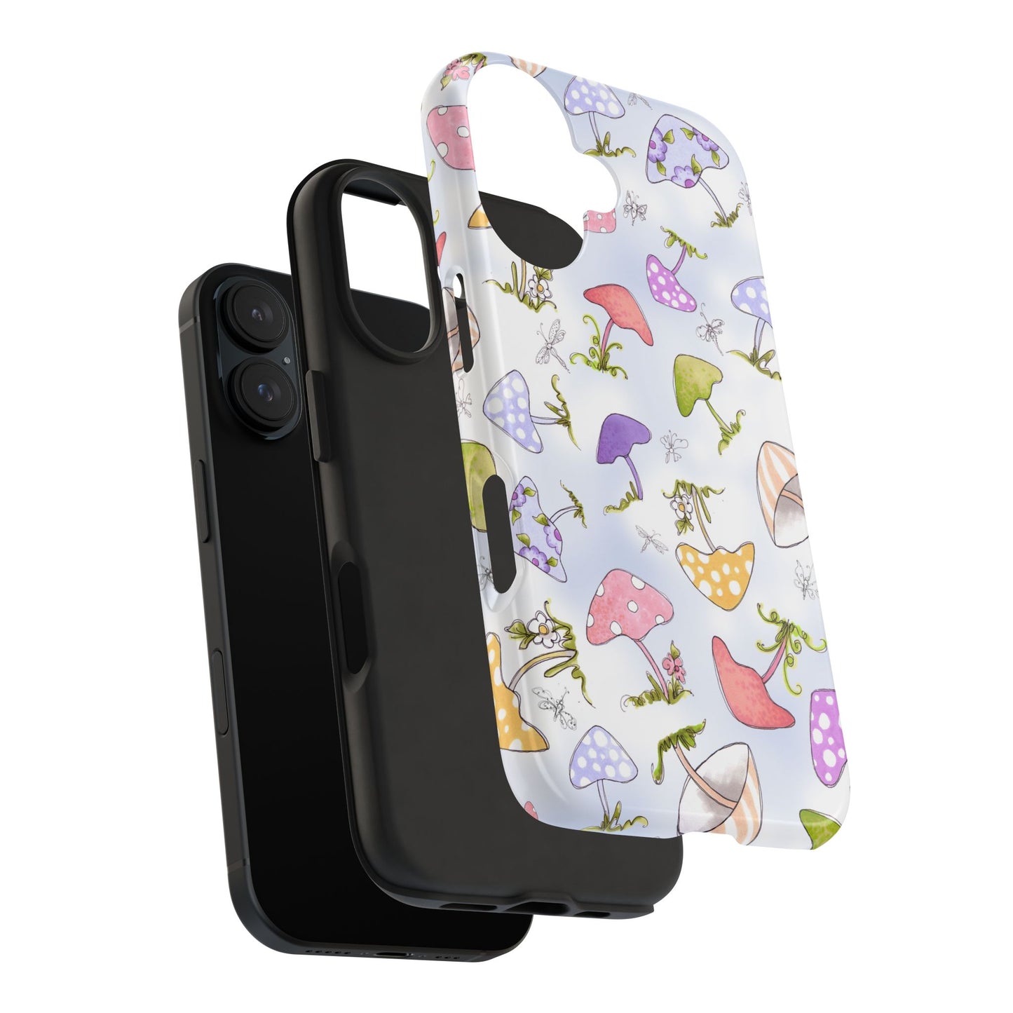 Mushroom Toss Blue Phone Case
