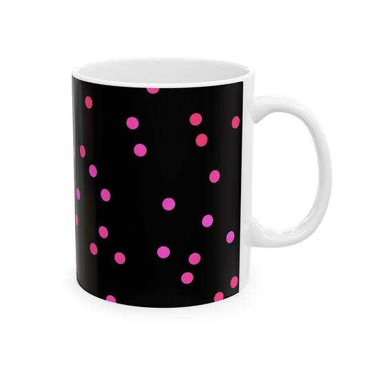 Space Dots Black / Cerise Cup