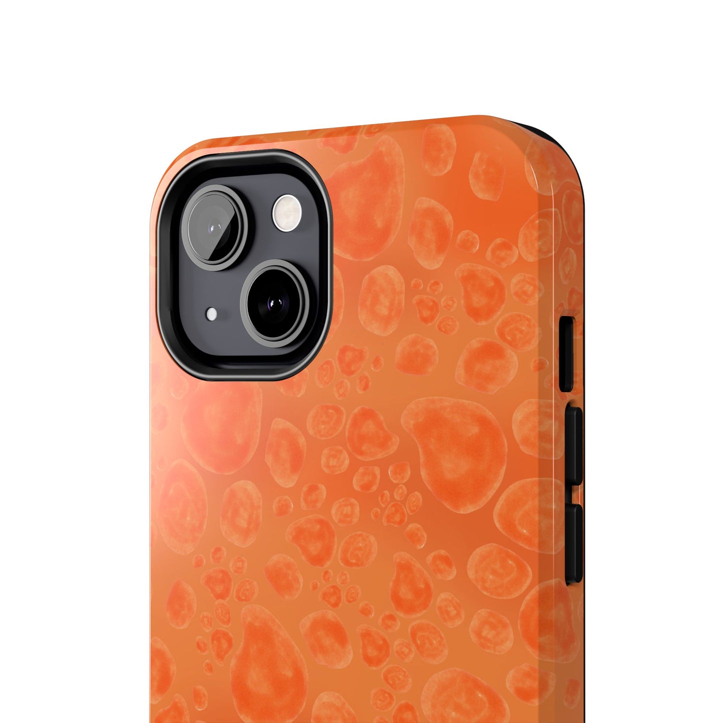 Paw Dots Orange Phone Case