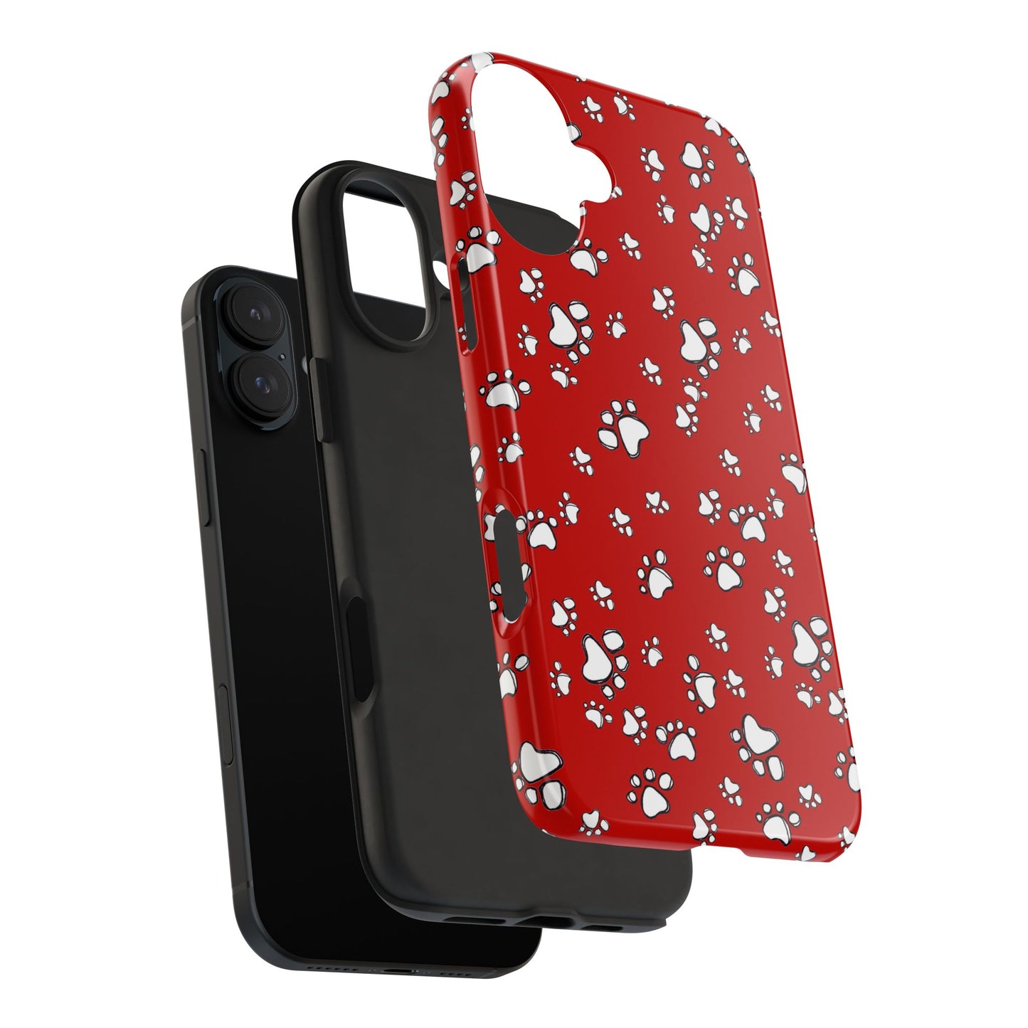 Paw Flakes Red Phone Case