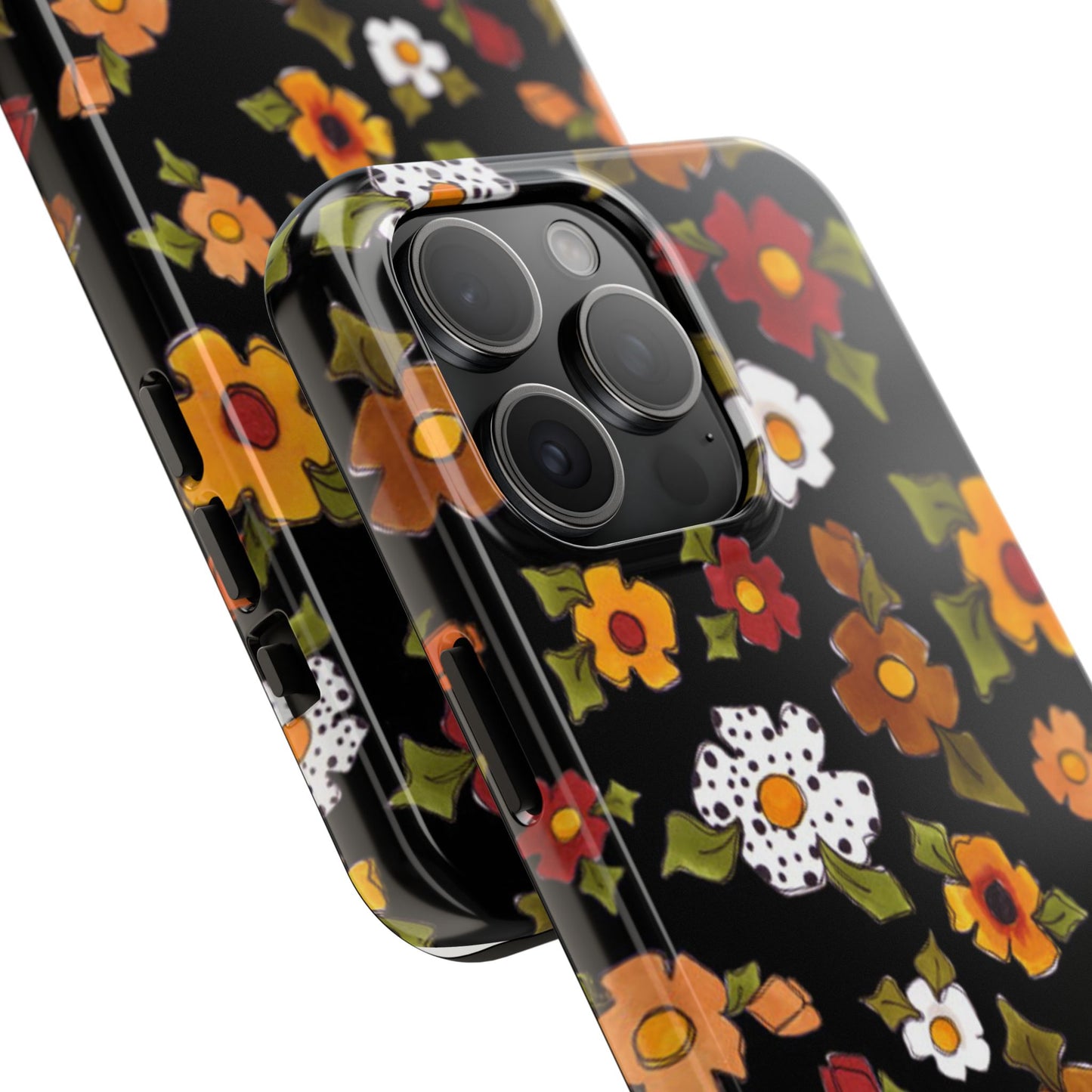 Spice Posie Black Phone Case