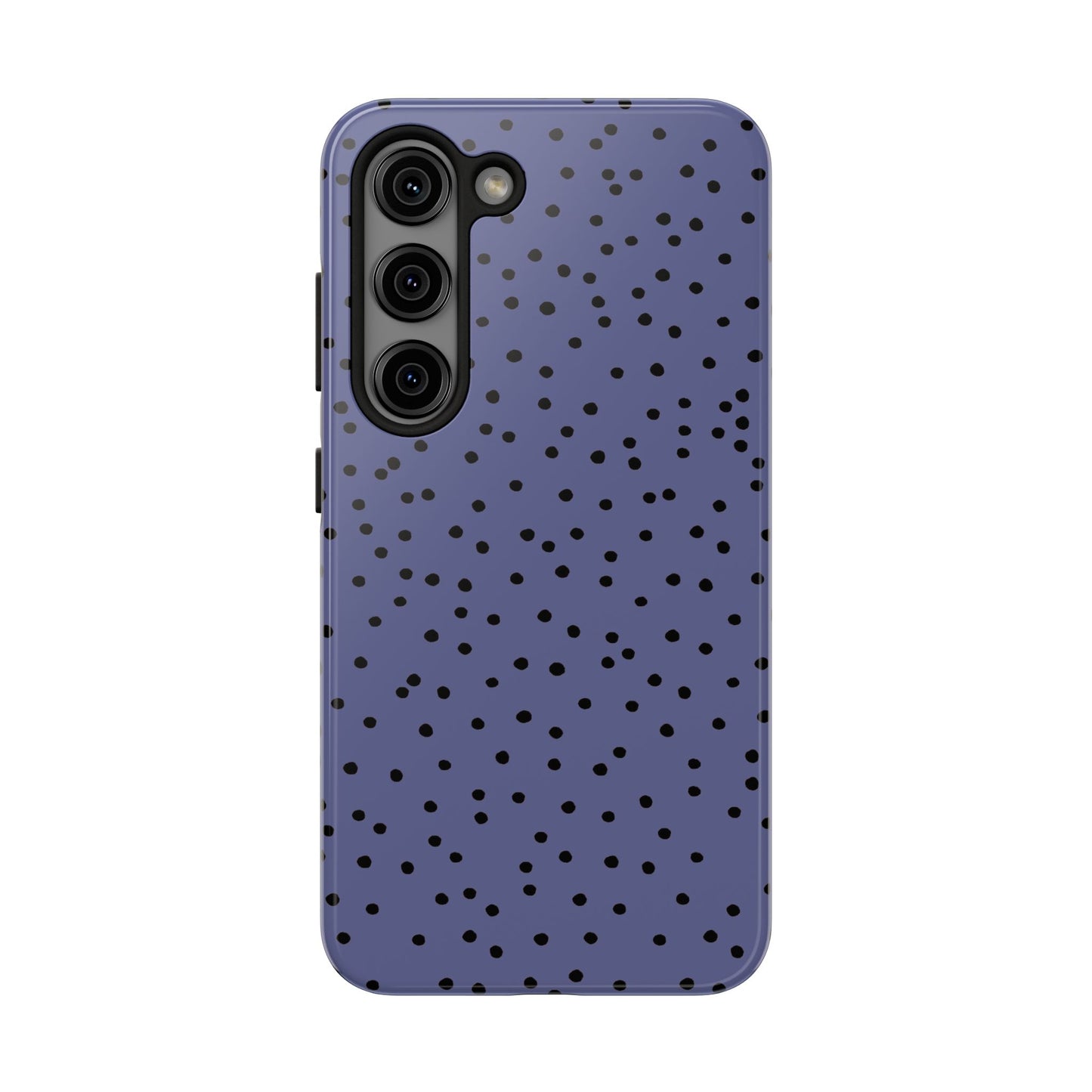 Dinky Dots Blue / Black Phone Case