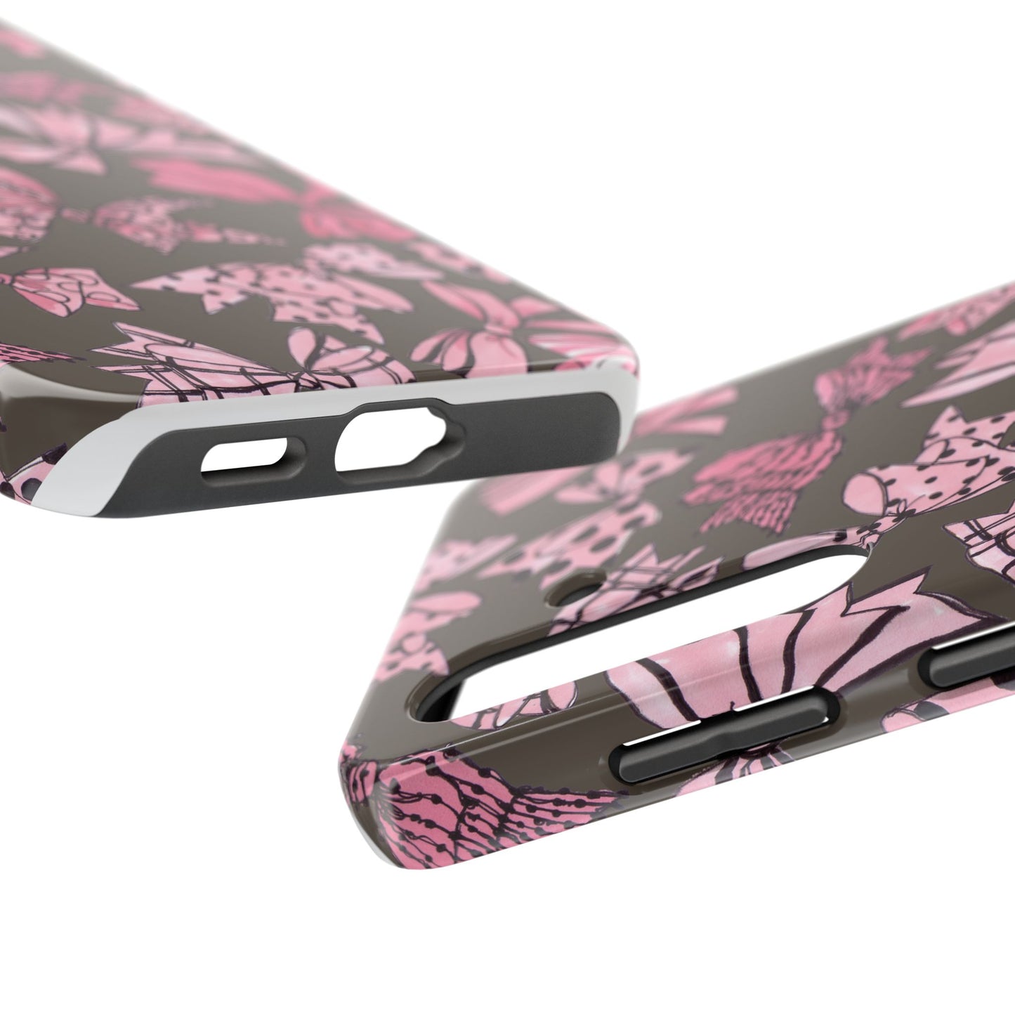 Blushing Bows Mocha Phone Case