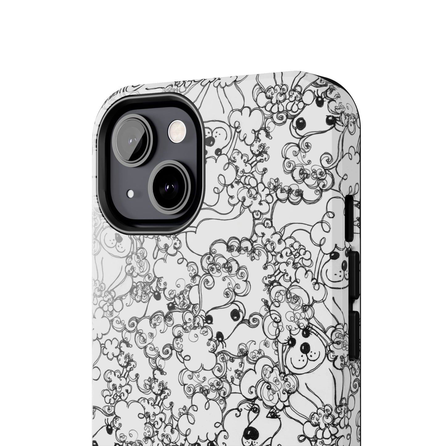 Poodle Party White Phone Case
