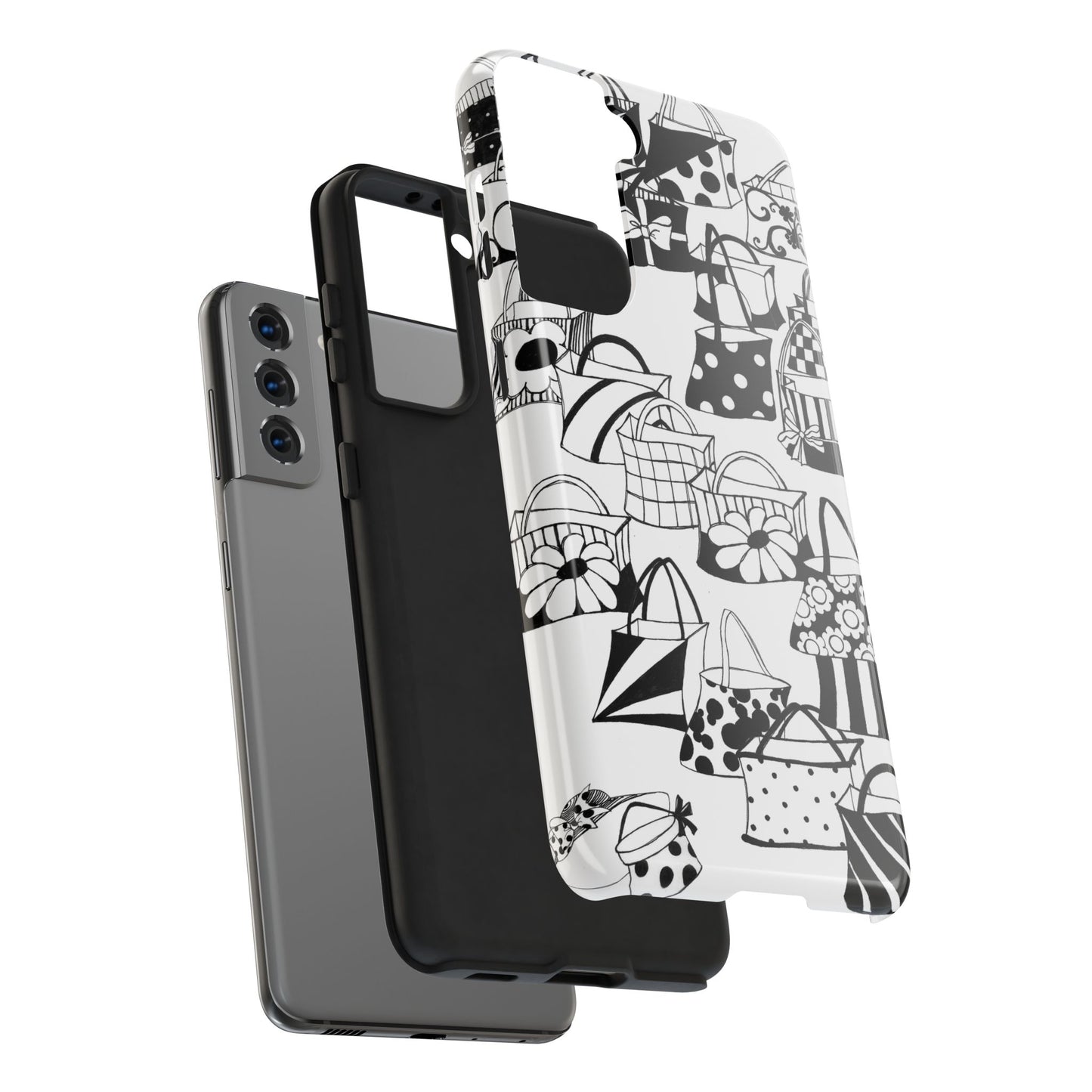 Totes White / Black Phone Case