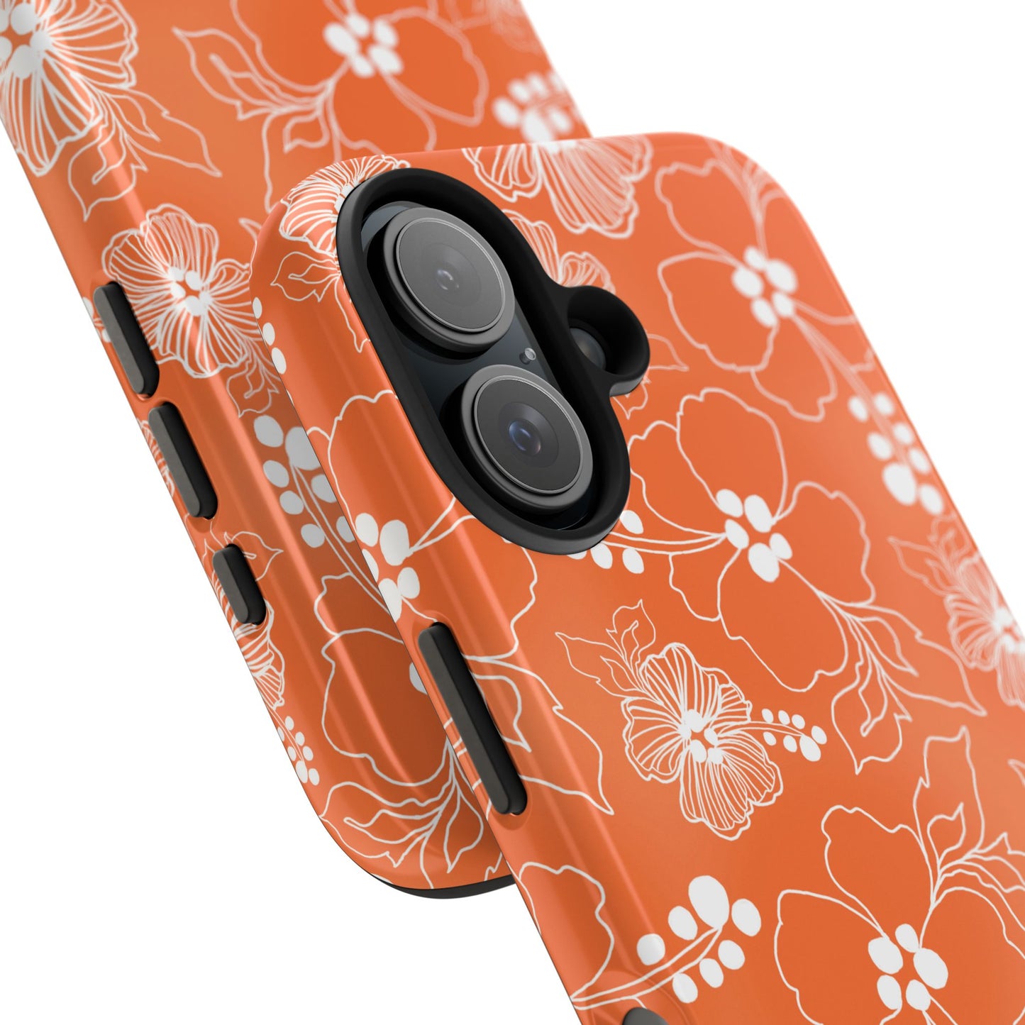 Lacey Hibiscus Coral Phone Case