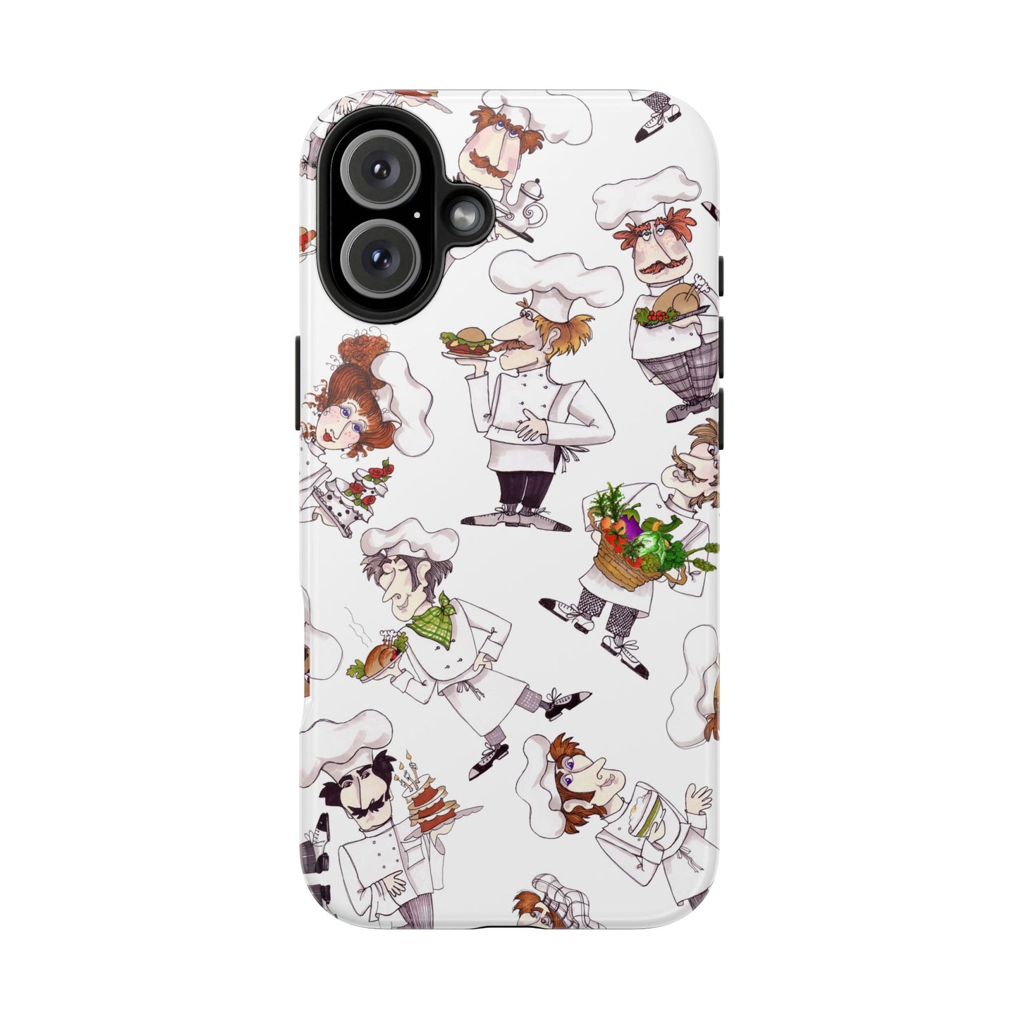 Tossed Chefs White Phone Case
