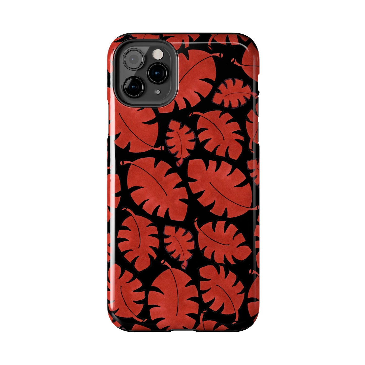 Red Bananas Black Phone Case