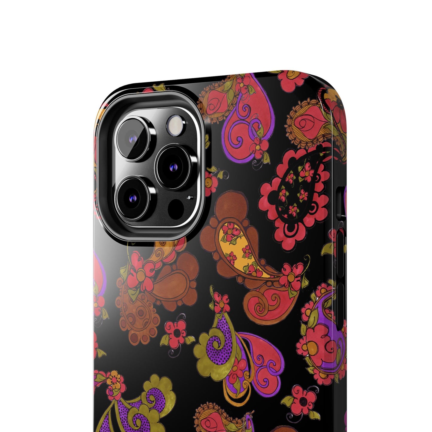 Posie Paisley Black Phone Case