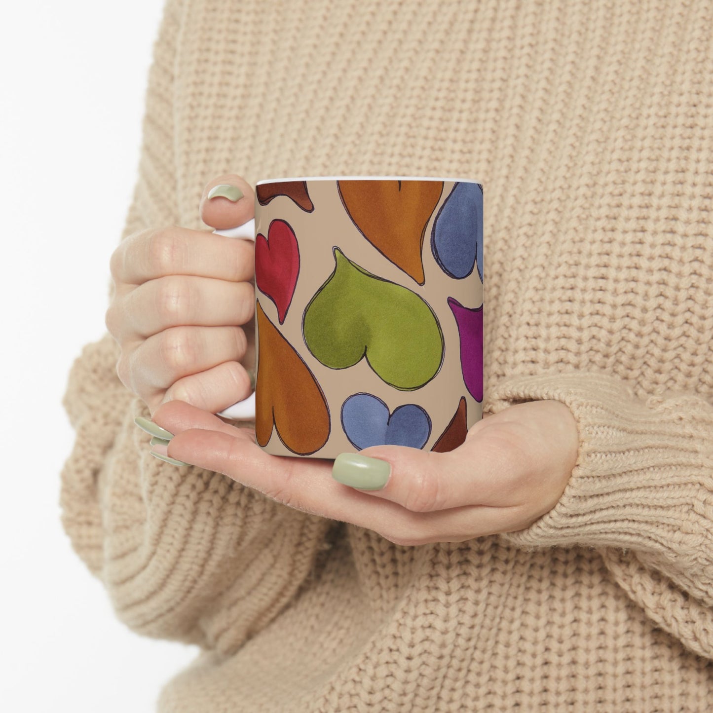 Big Hearted Khaki Cup