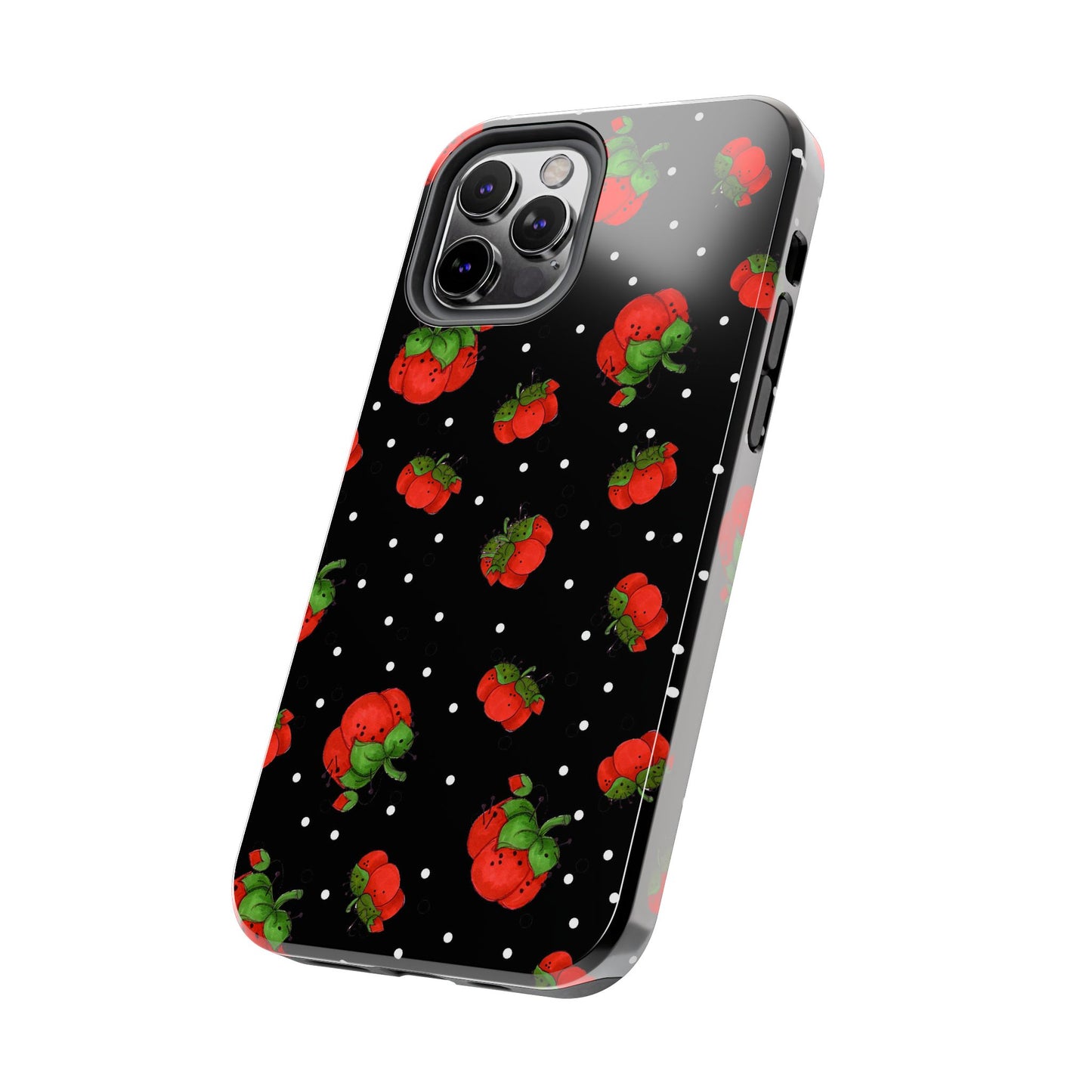 Pin Dots Black Phone Case