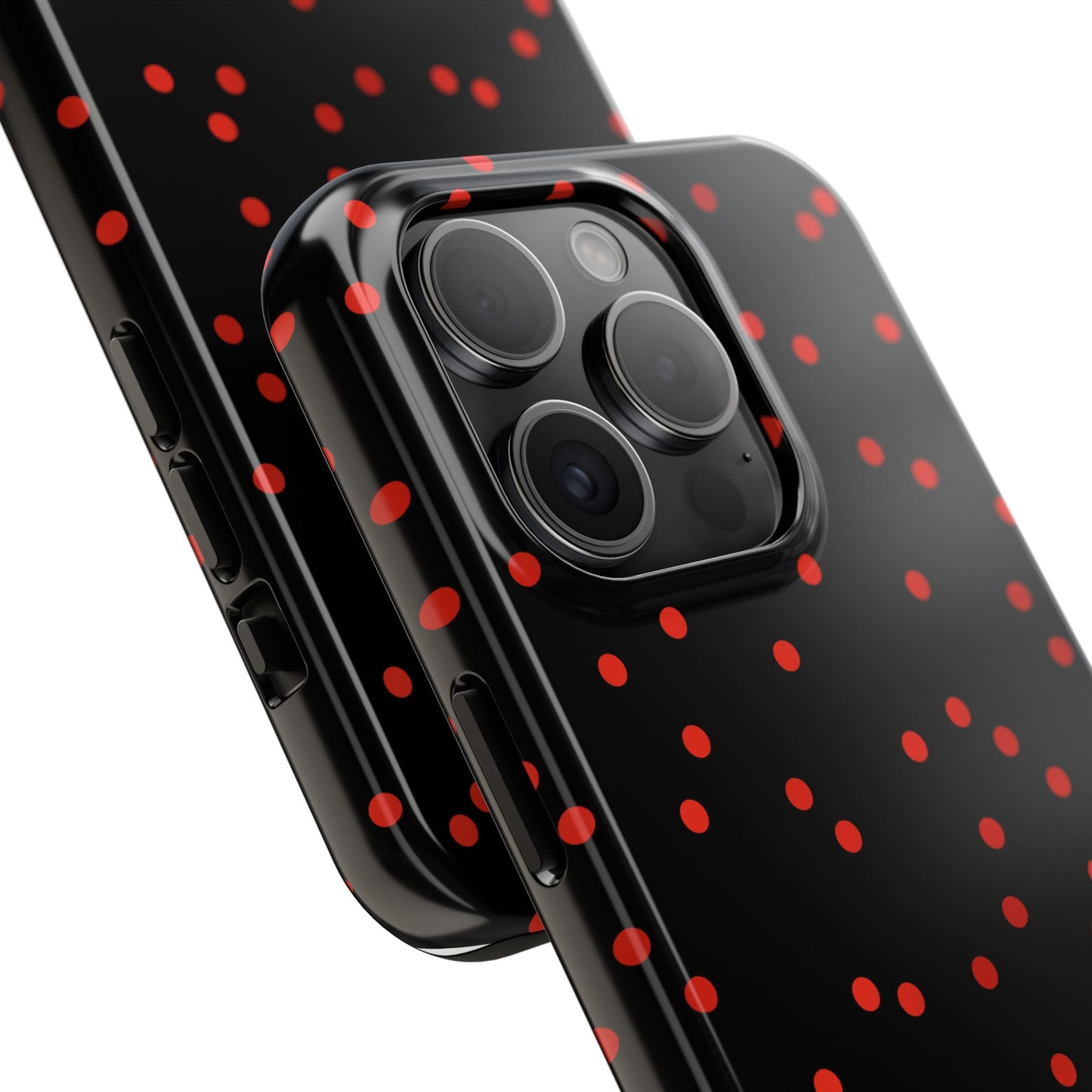 Space Dots Black / Red Phone Case