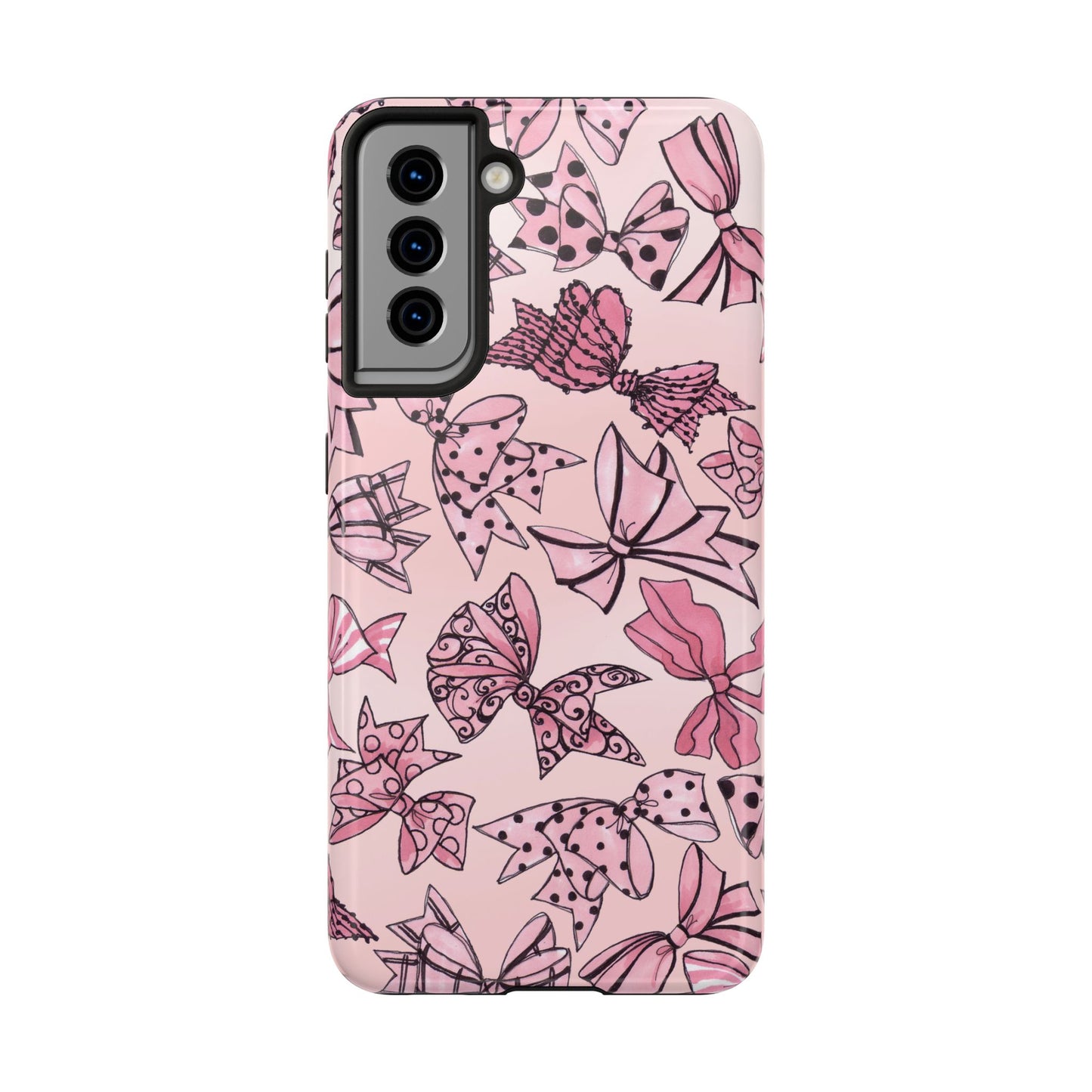 Blushing Bows Pink Sky Phone Case