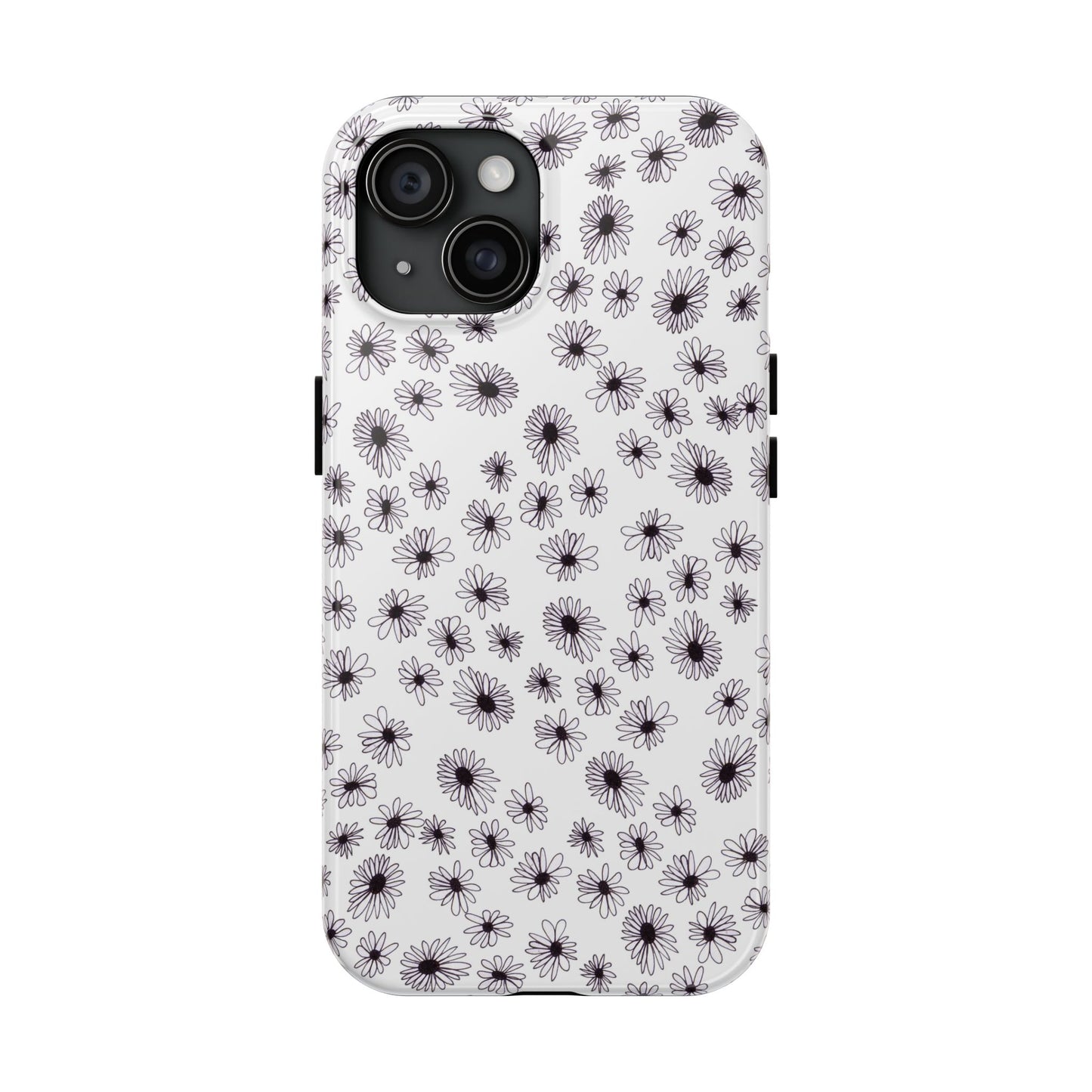 Random Daisy White / Black Phone Case