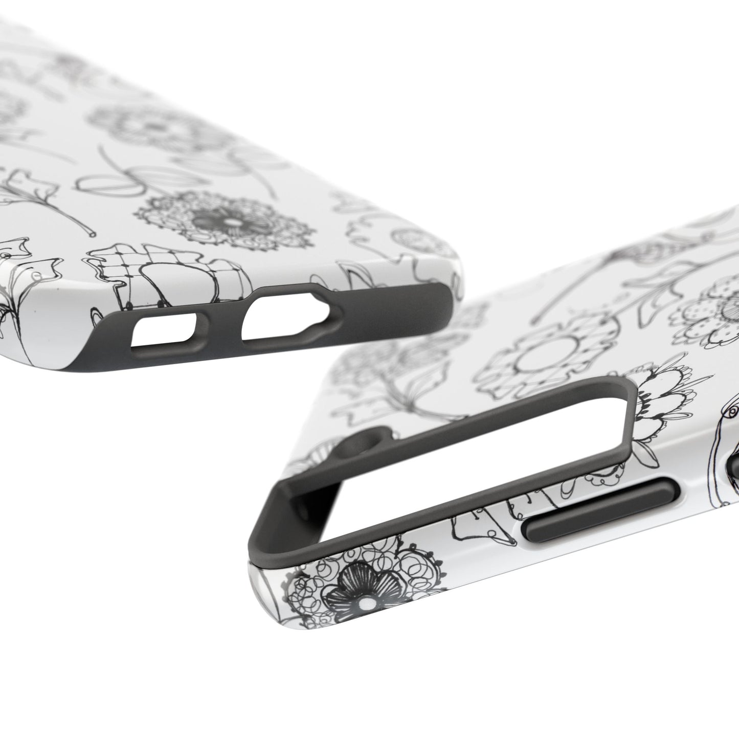 Paper Posies White Phone Case