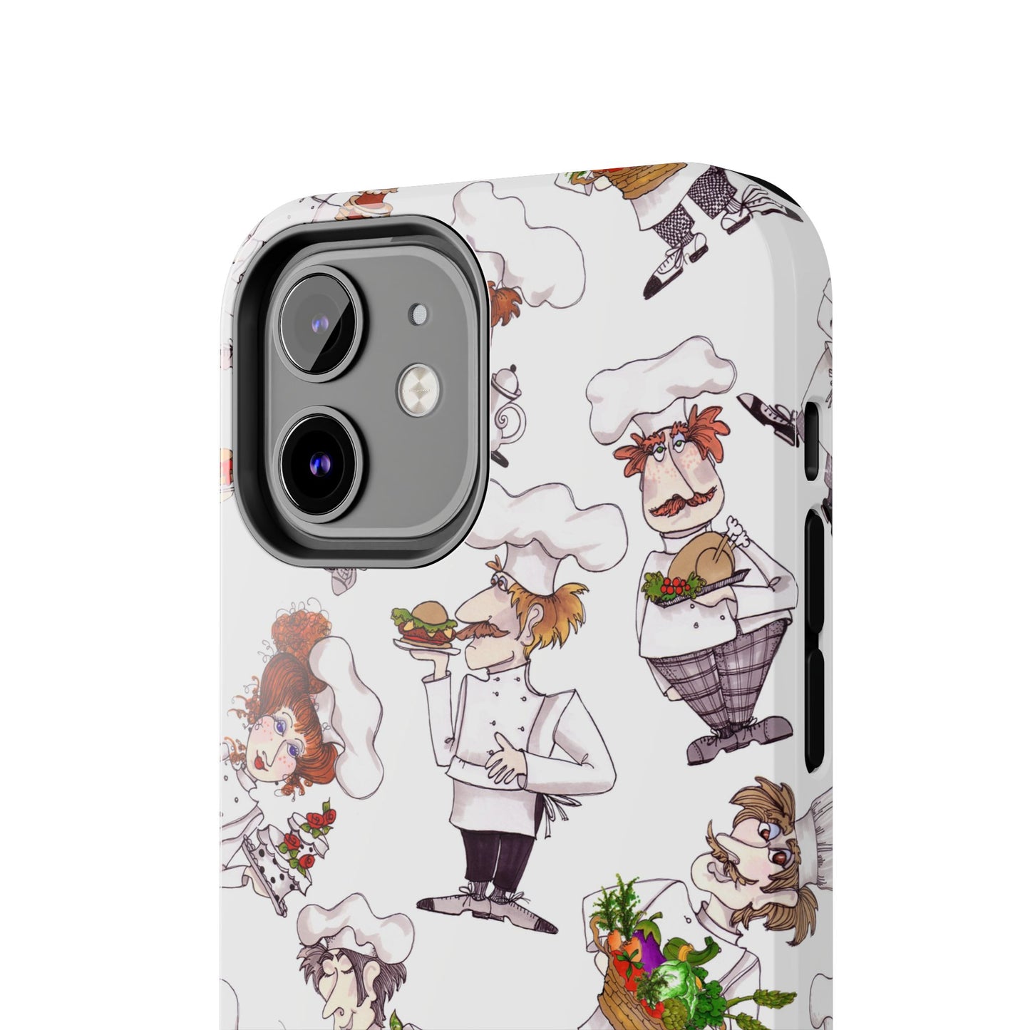 Tossed Chefs White Phone Case