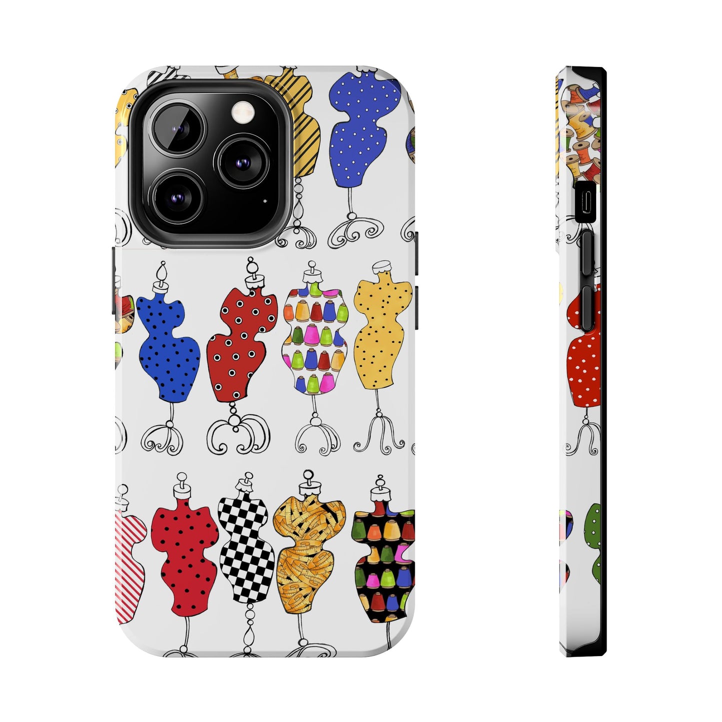 Go Figure White / Multi Phone Case