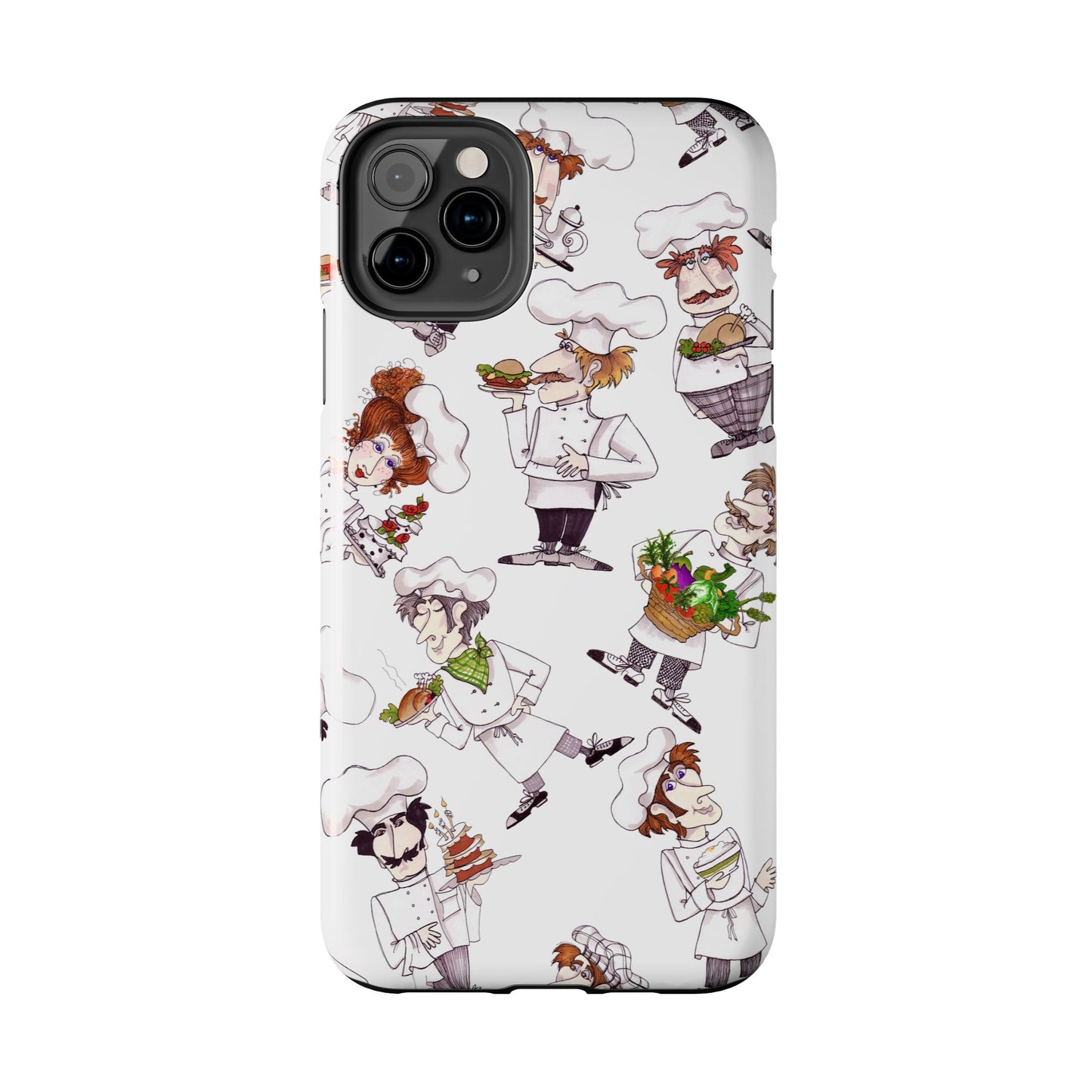 Tossed Chefs White Phone Case