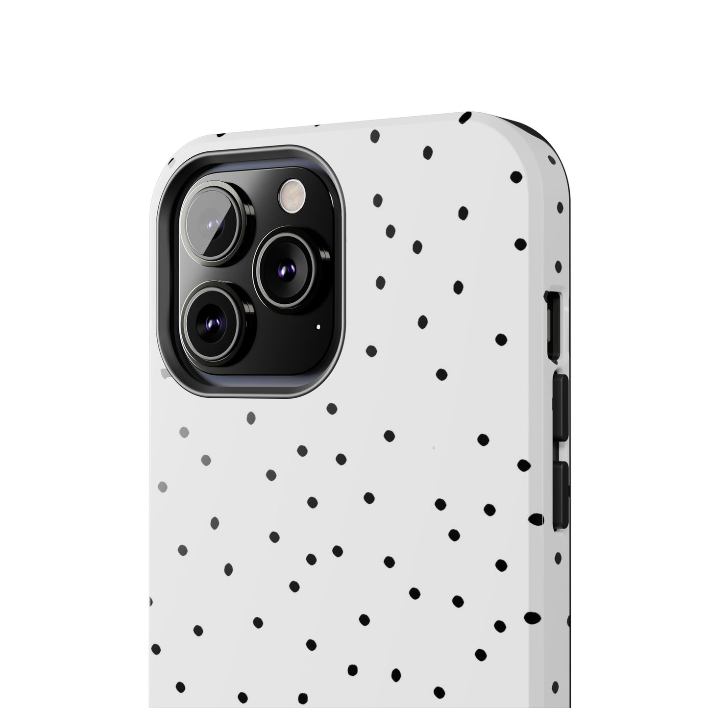Space Dots White / Black Phone Case