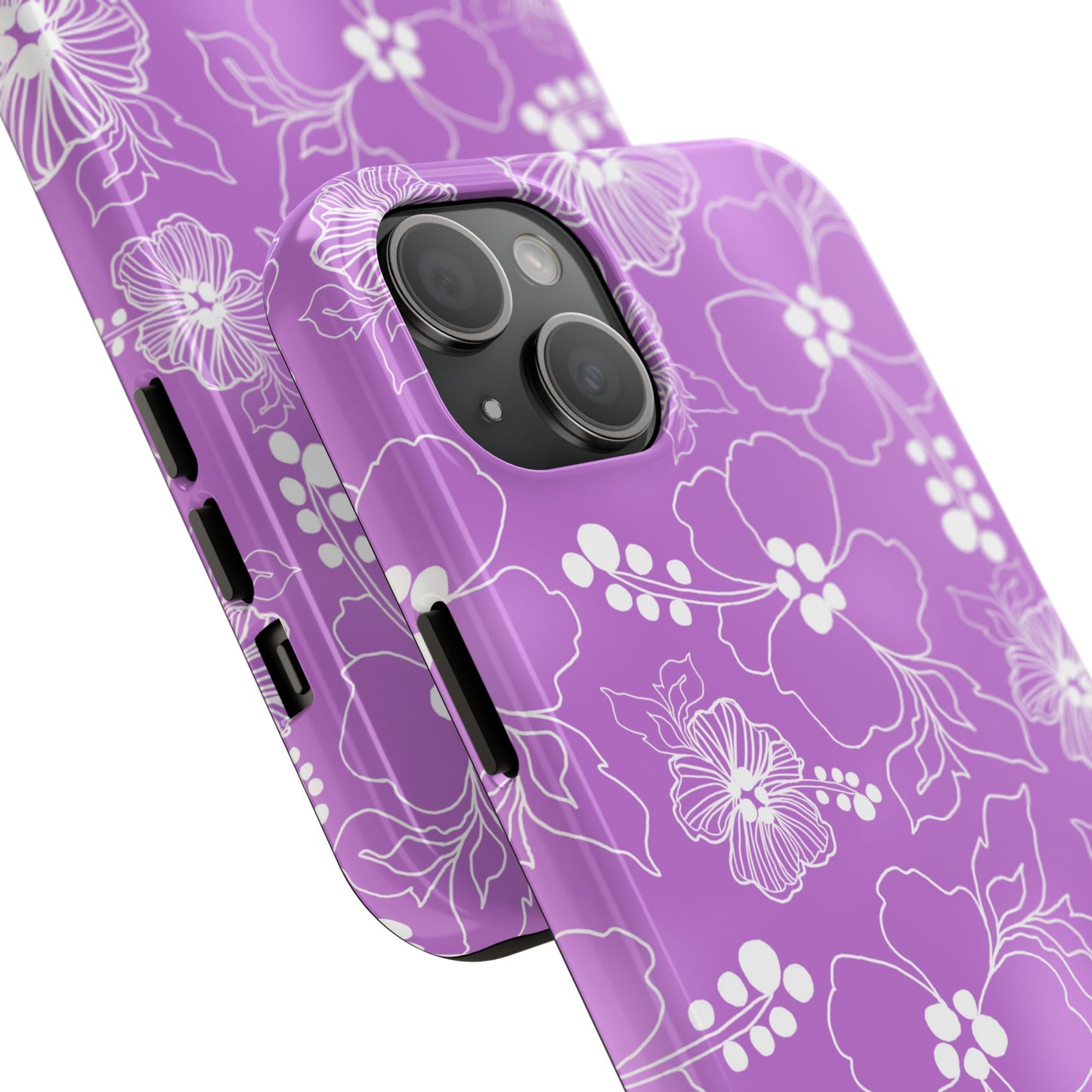Lacey Hibiscus Orchid Phone Case