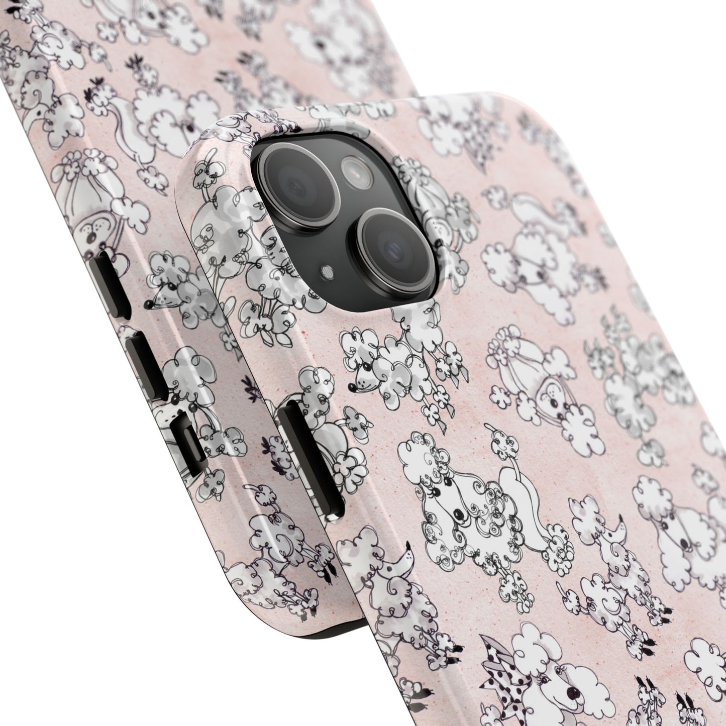 Paris Poodles Pink Phone Case