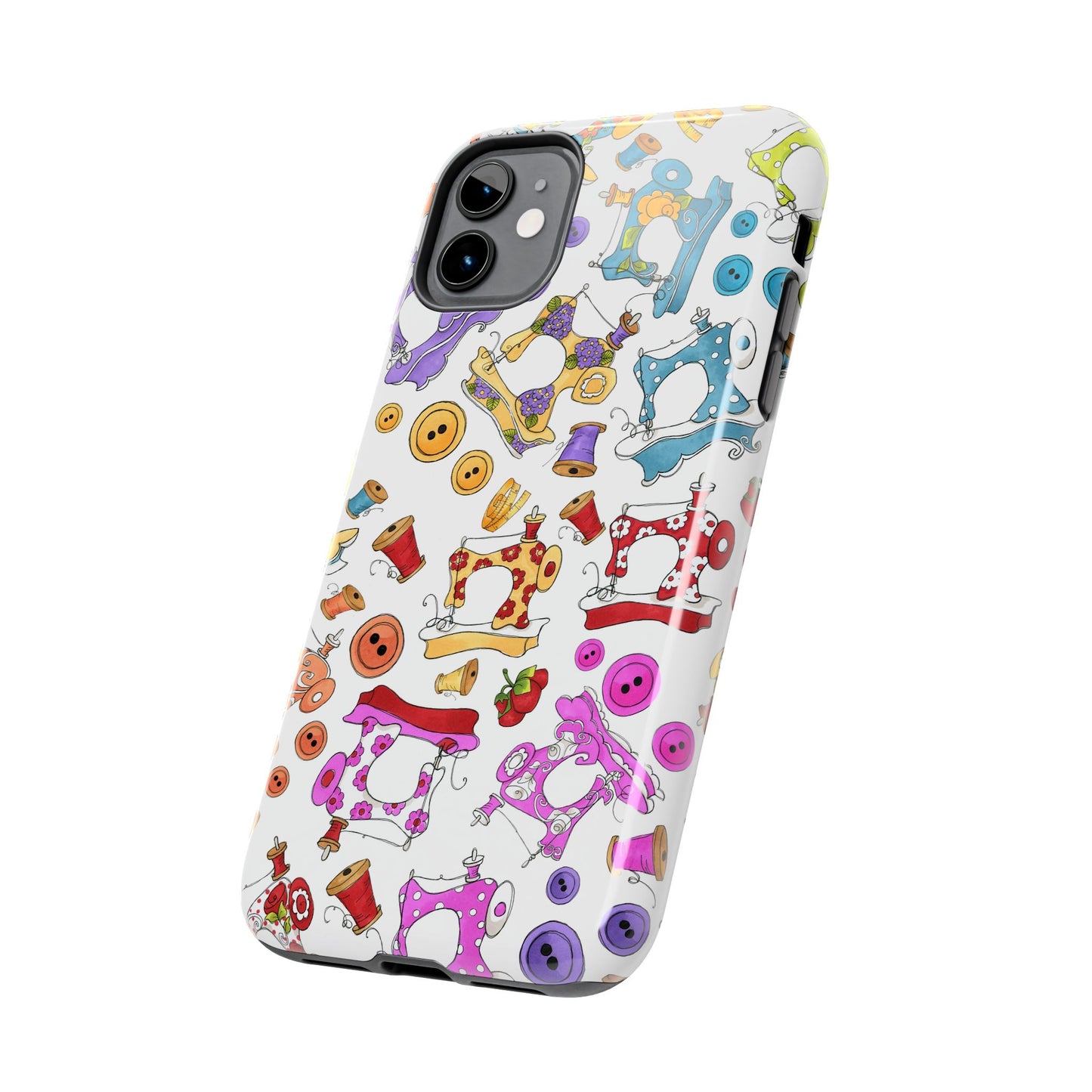 Sew Assorted White Phone Case