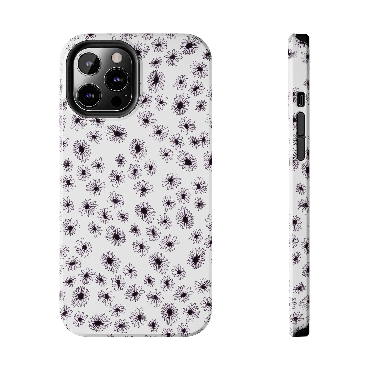 Random Daisy White / Black Phone Case
