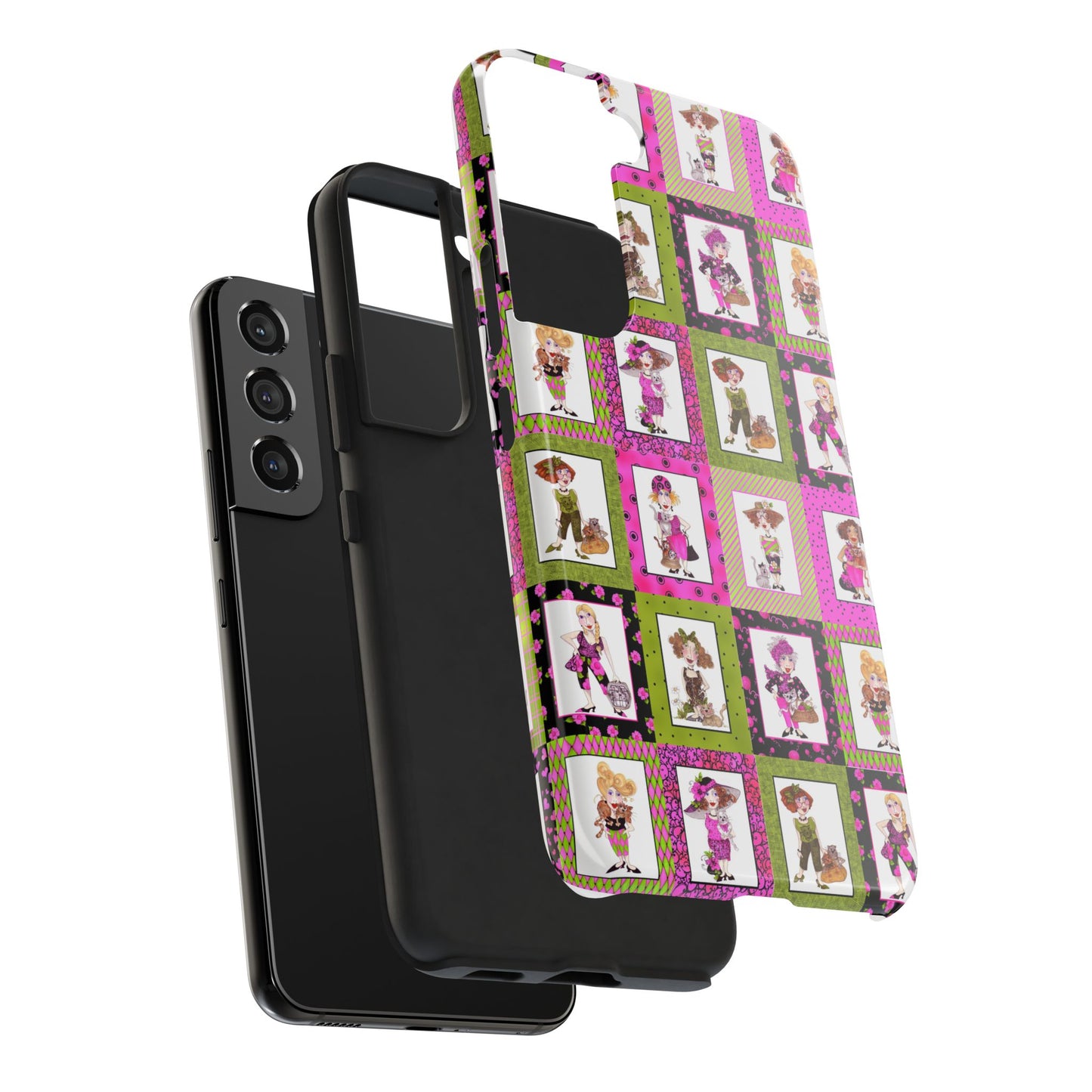 Cat Ladies Cerise Phone Case
