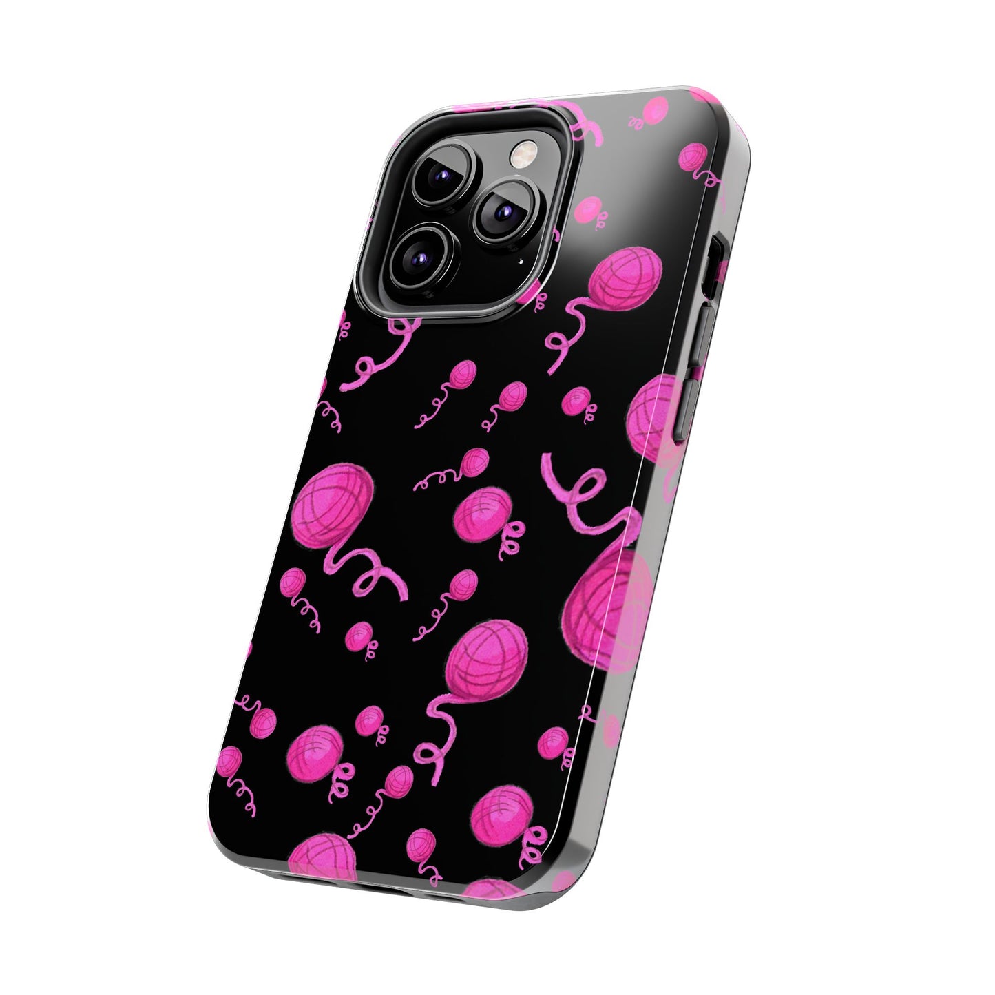 Yarniverse Black / Pink Phone Case