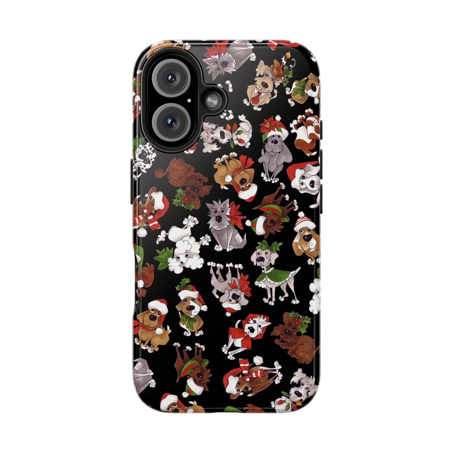 Doggie Toss Black Phone Case