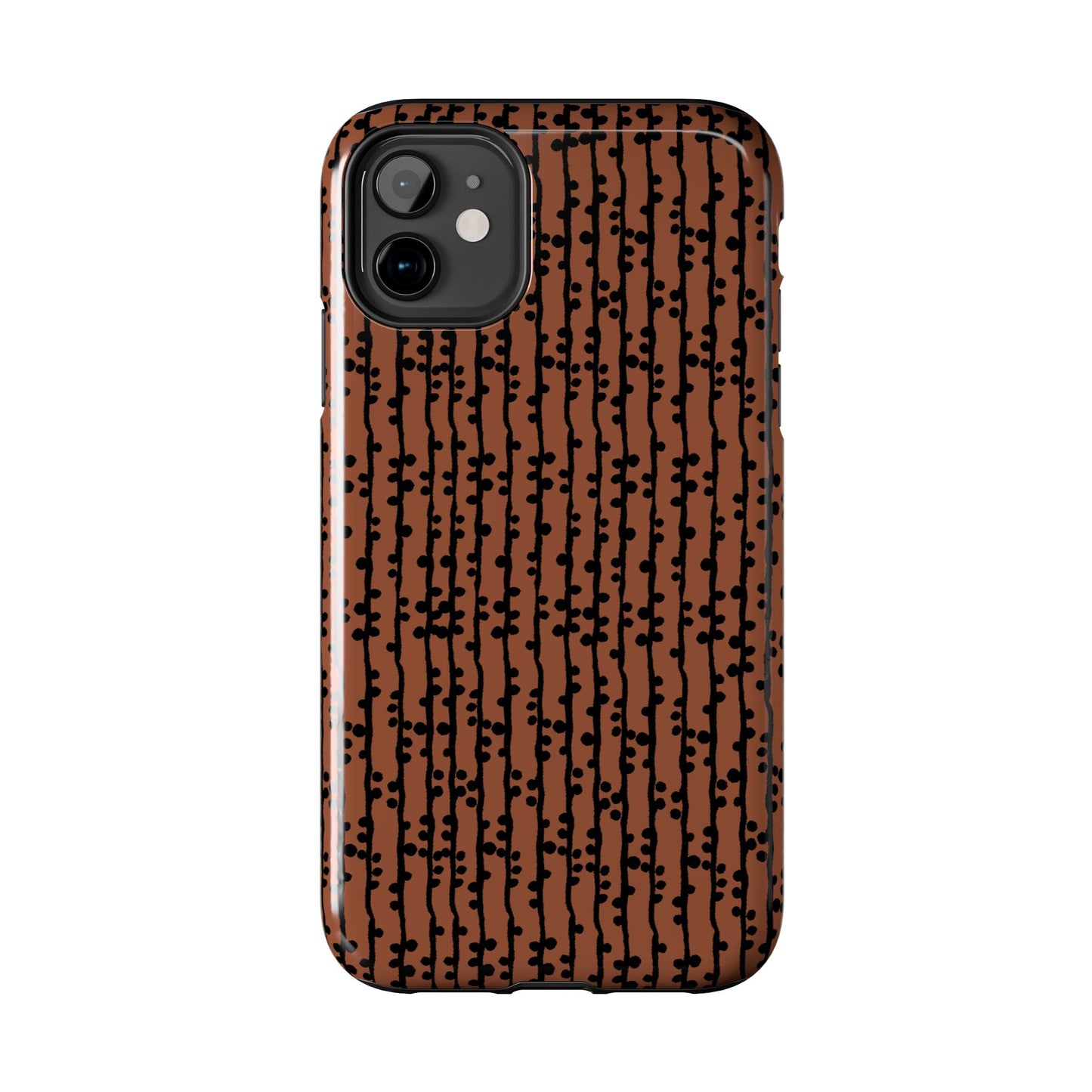 Loopy Stripe Brown Phone Case