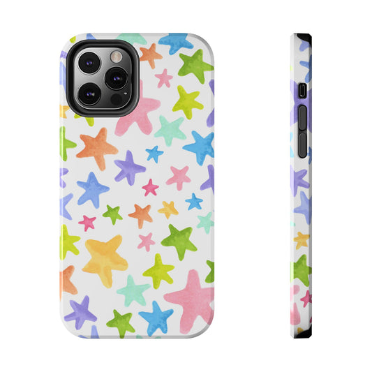 Happy Stars White Phone Case