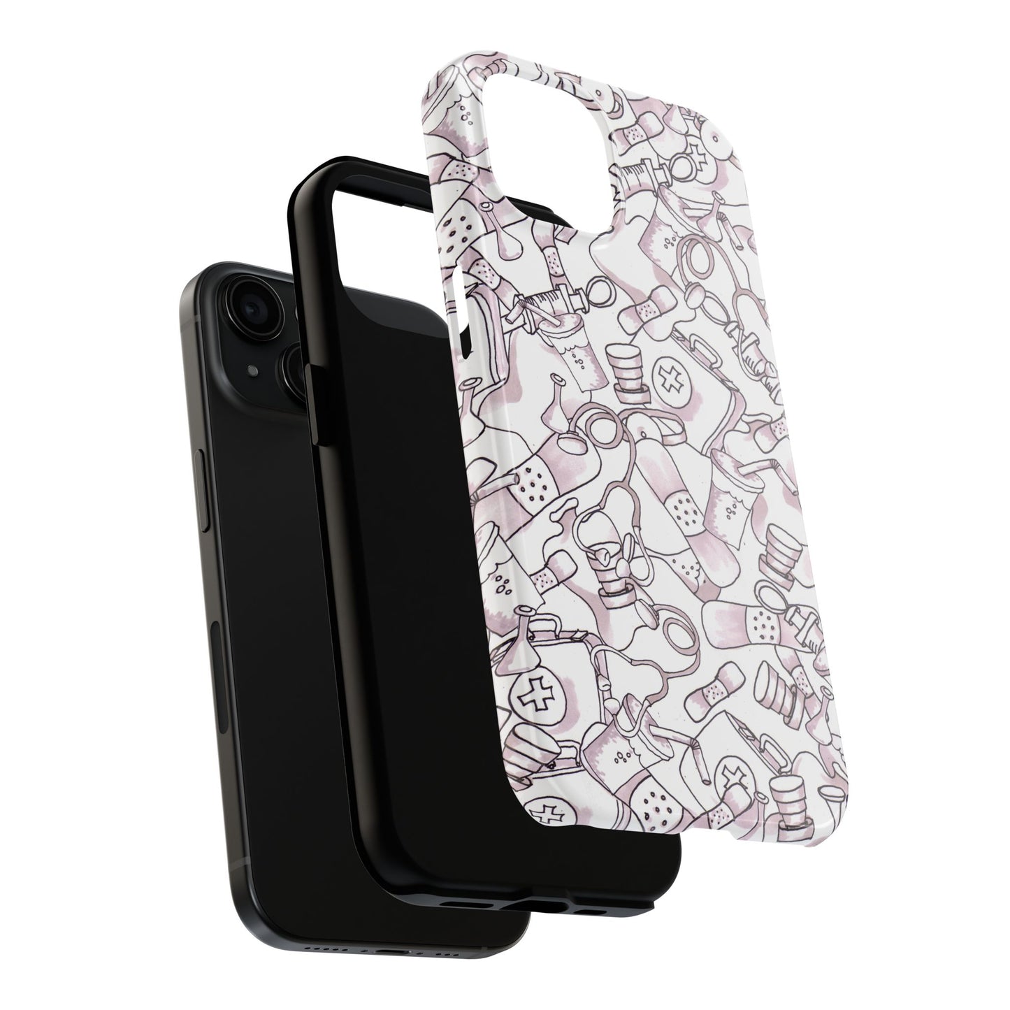 Med Stuff White Phone Case