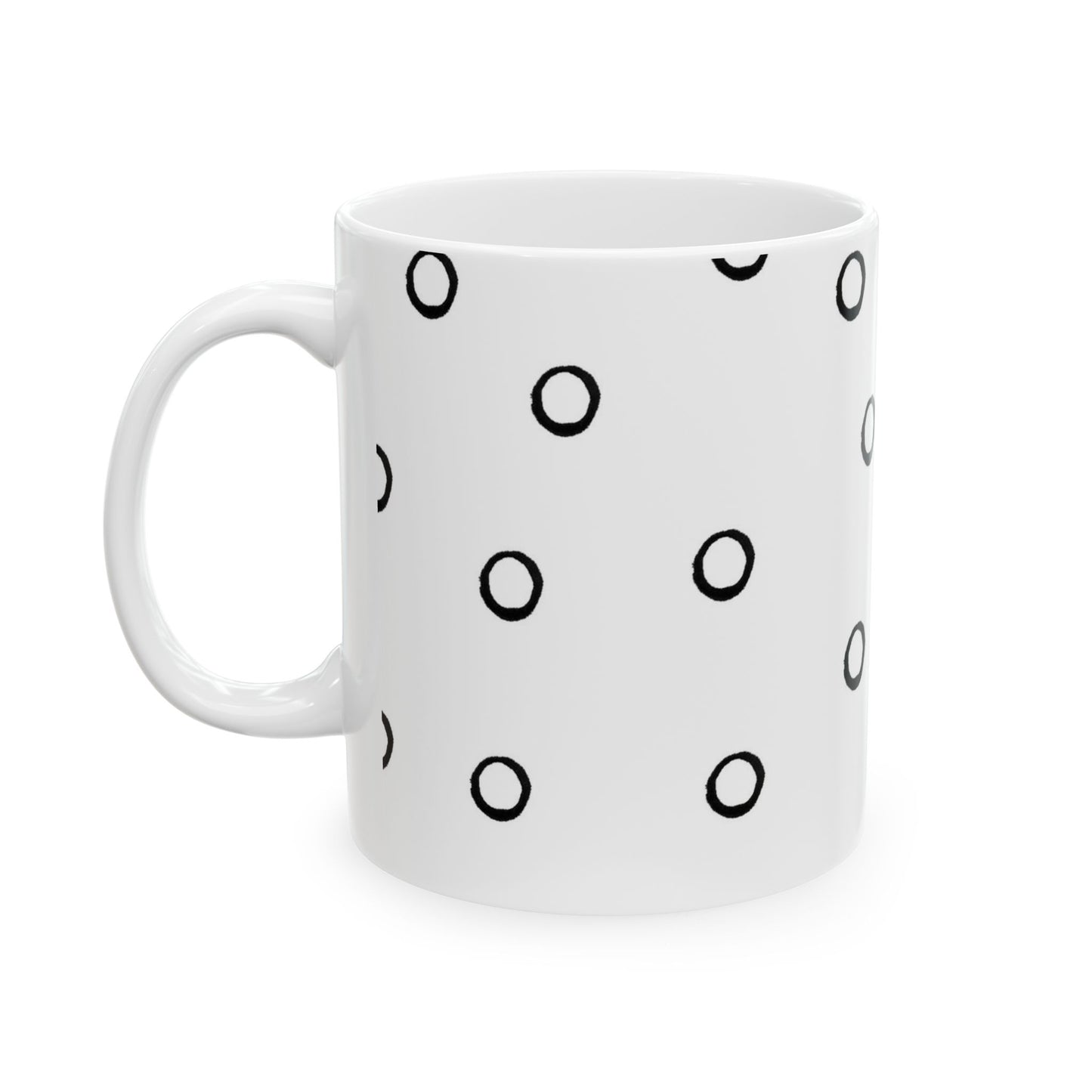 Open Dots Black Cup