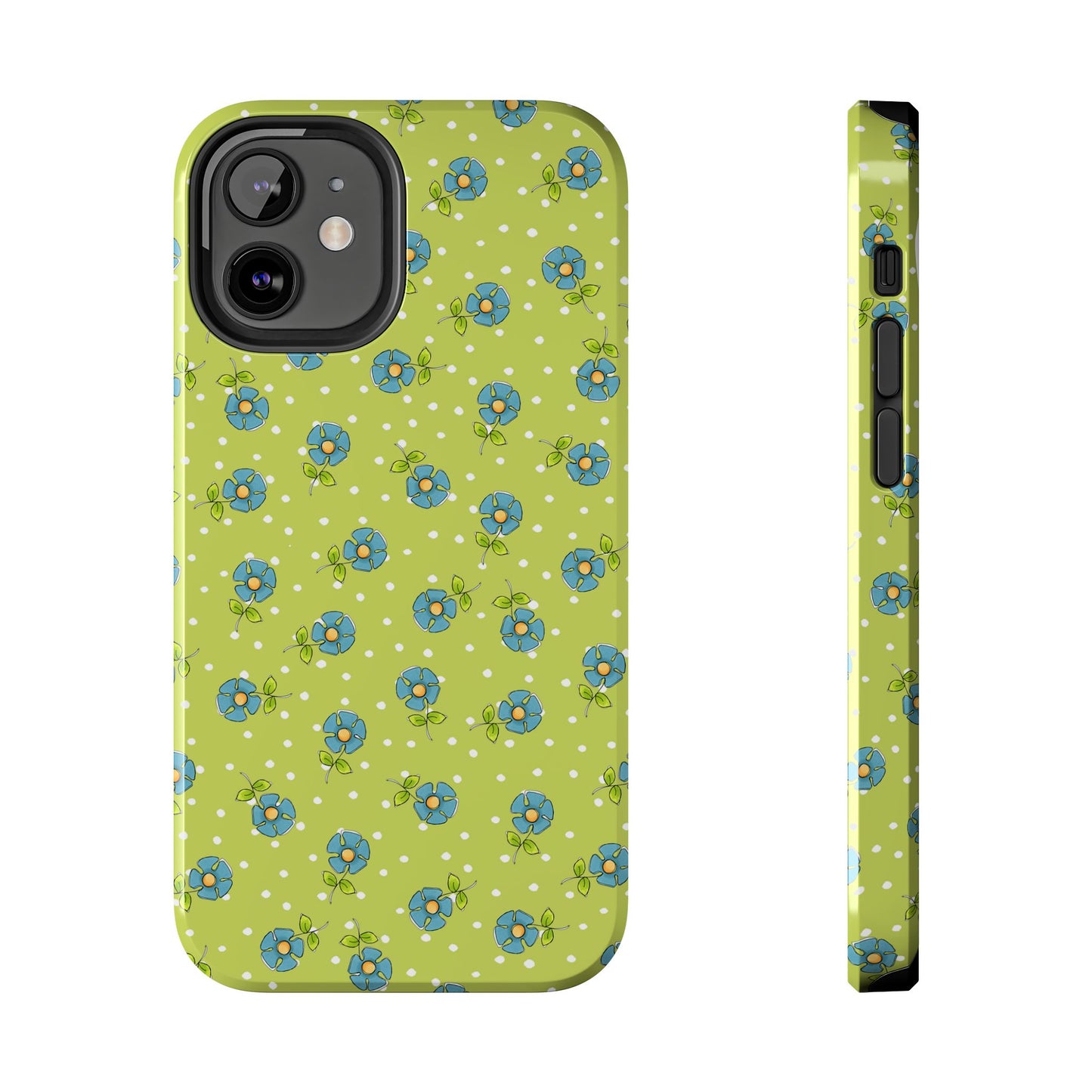 Daisy Dots Green Phone Case
