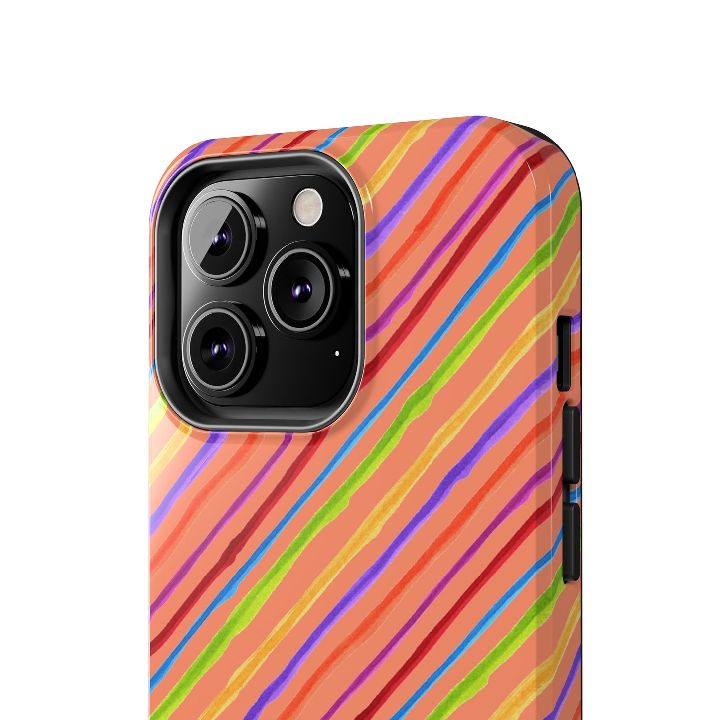 Calico Stripe Orange Phone Case
