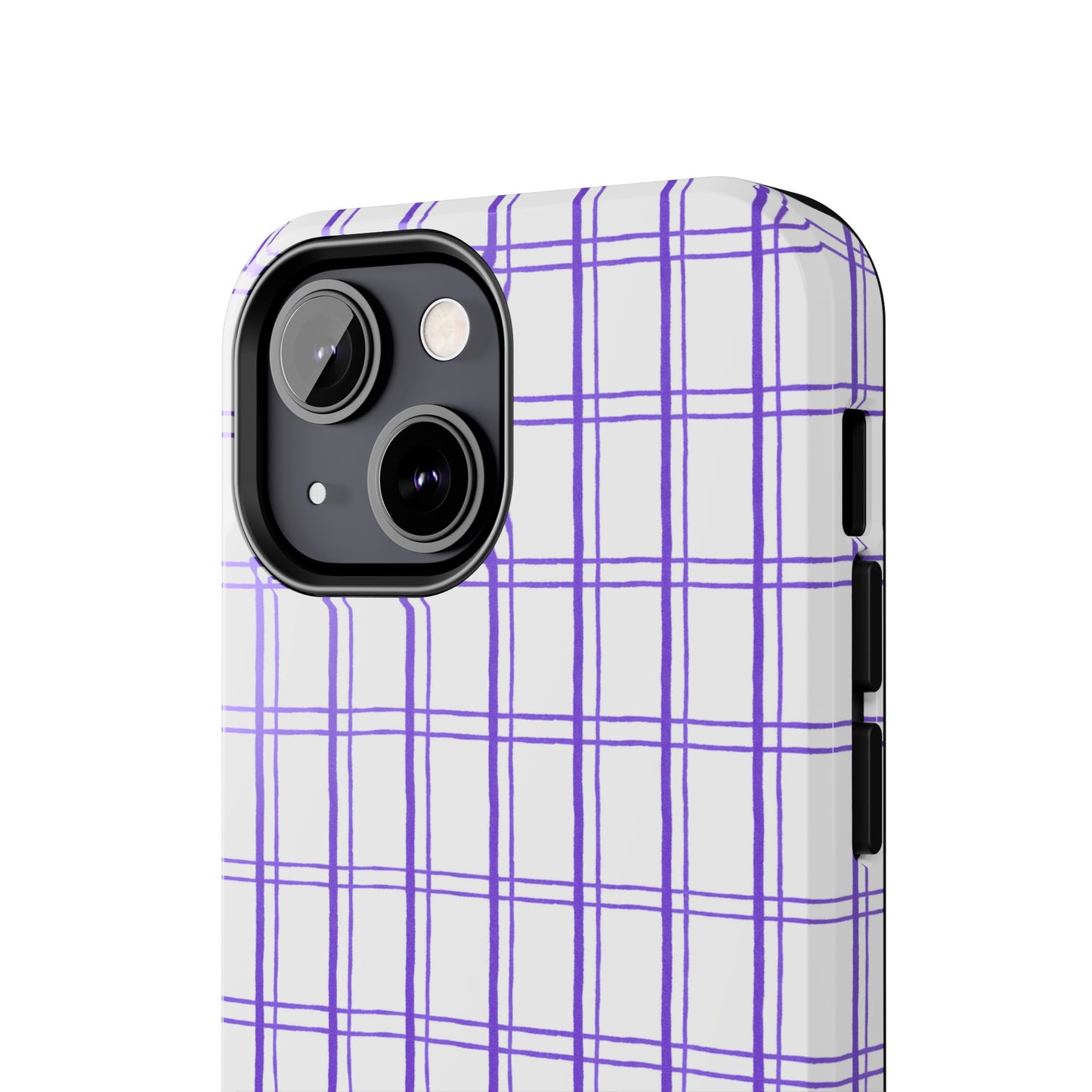 Kitchen Plaid White / Blue Phone Case