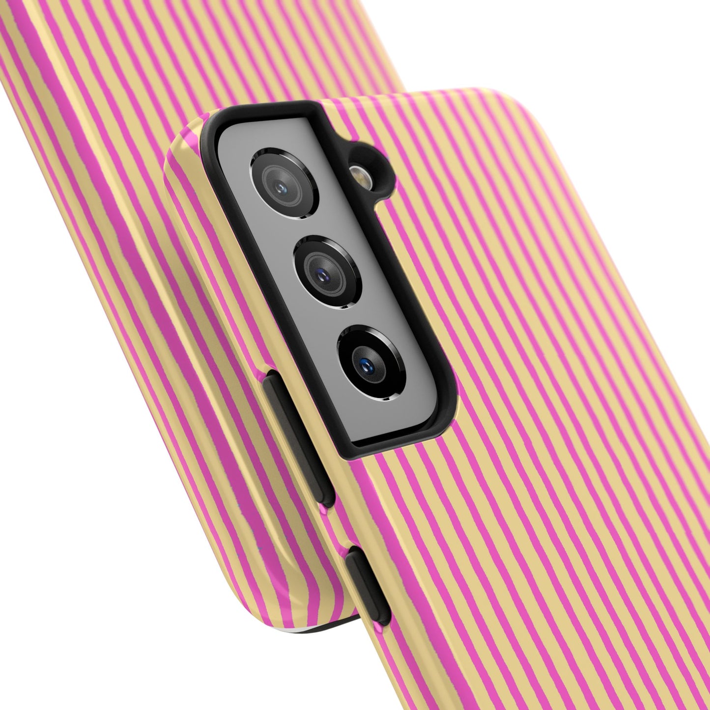Stripe Yellow / Pink Phone Case