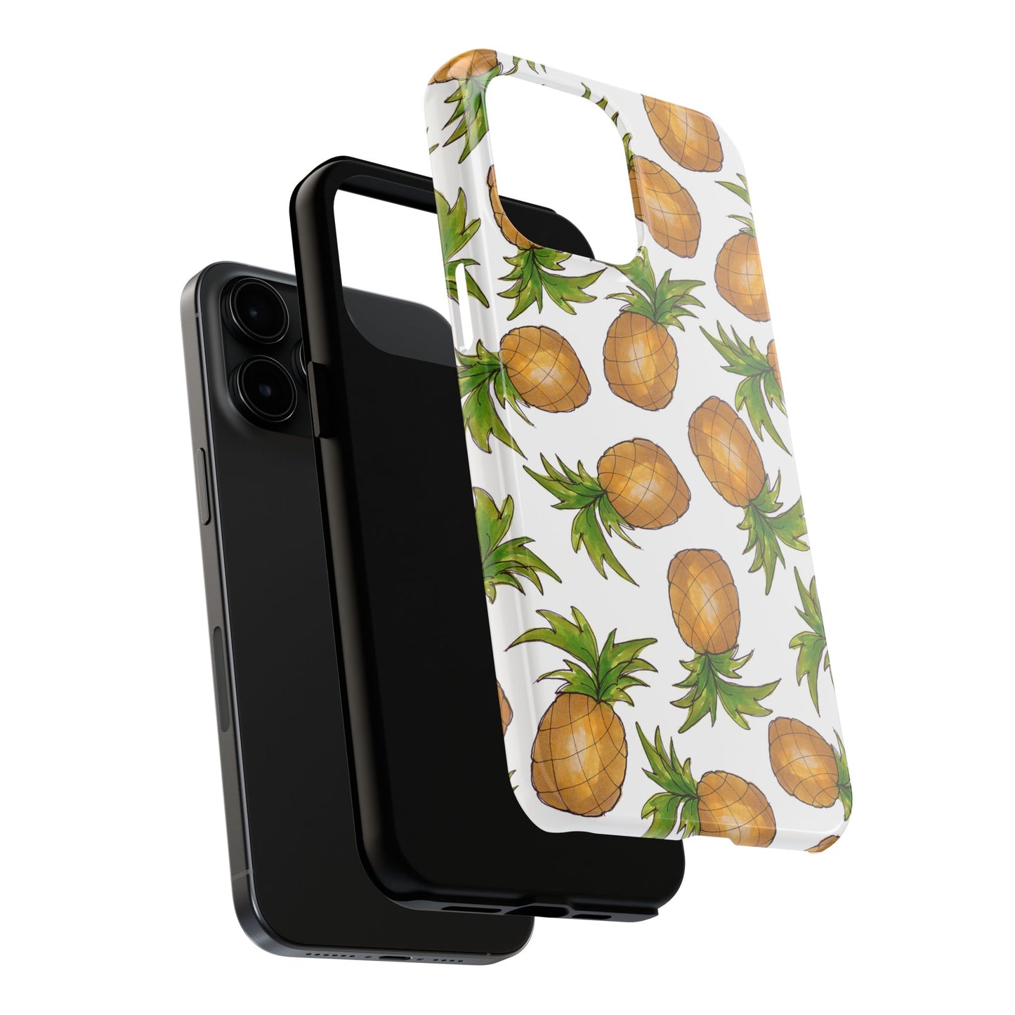 Pineapple Toss White Phone Case